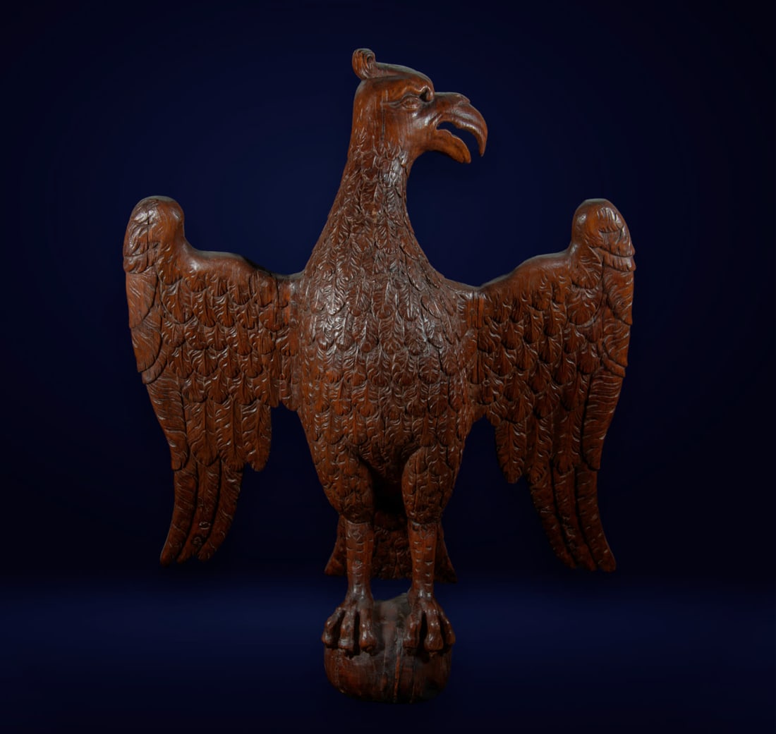 Massive English Tudor Oak Eagle, 16th - 17th C (1 of 16)