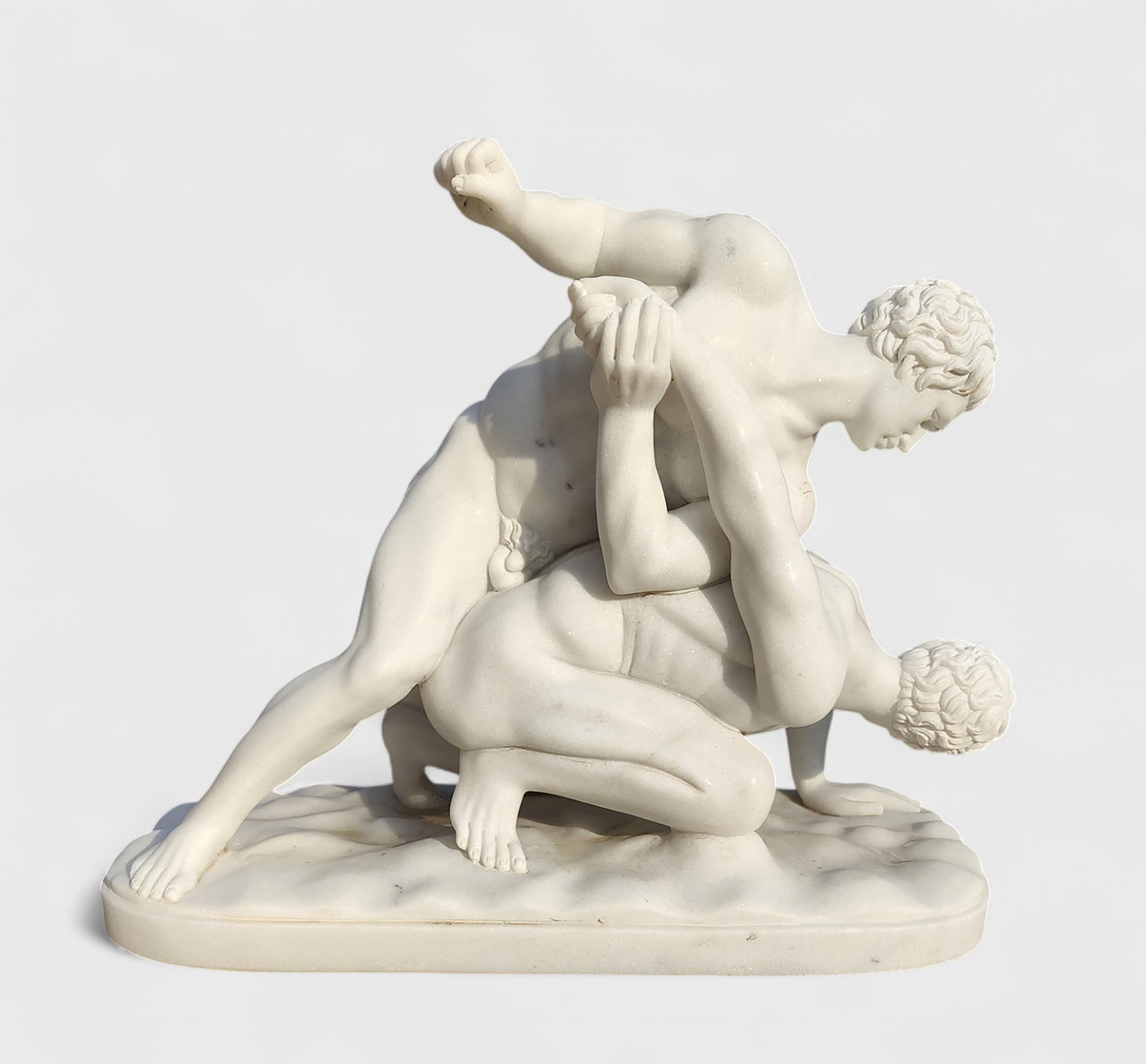 Sculpture of the wrestlers of Pergamon, based on models by Lysippos, Italy (1 of 6)
