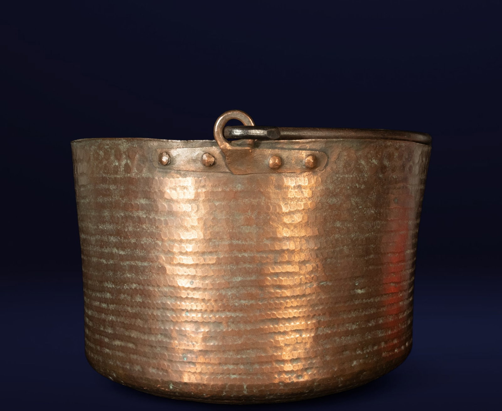 Large 19th Century Copper Pot (1 of 3)