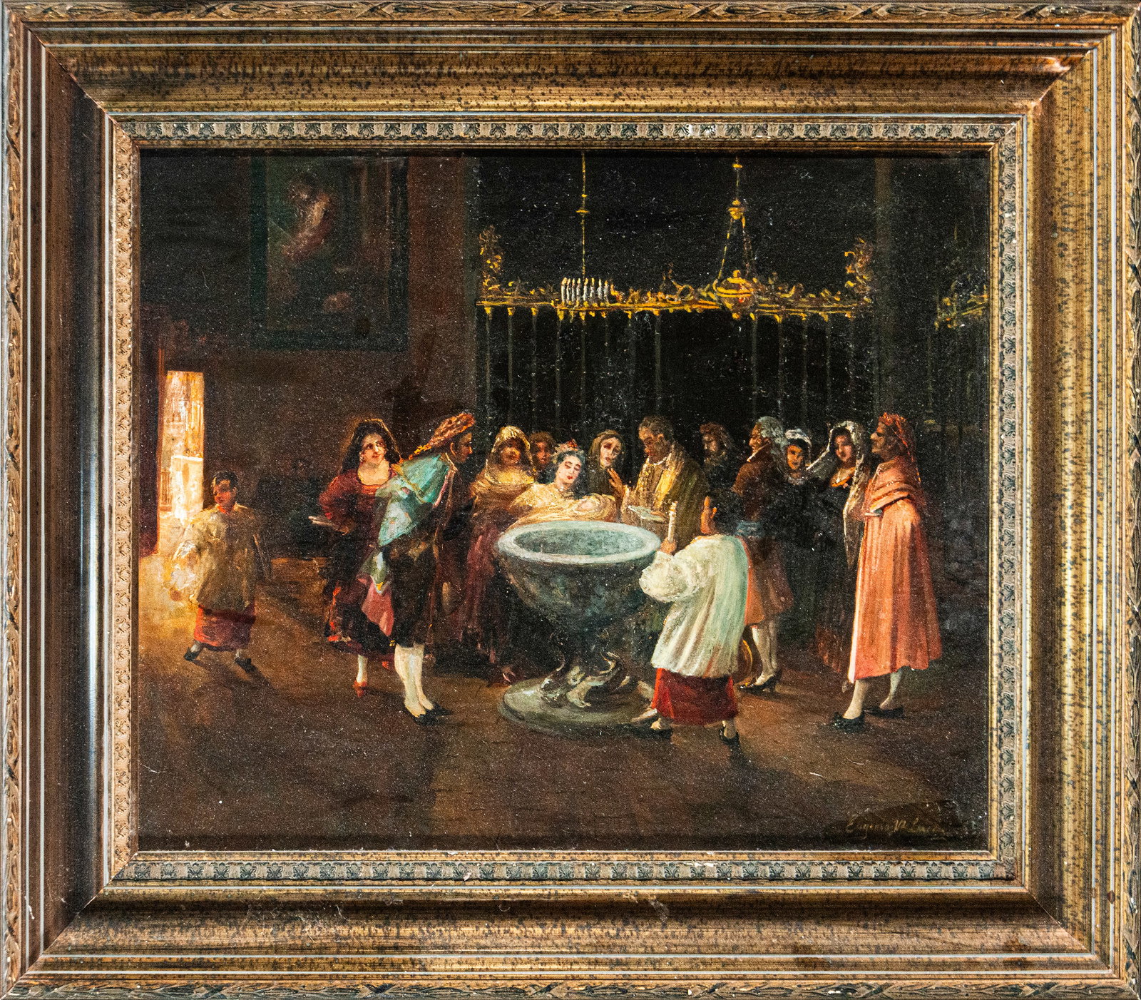 EUGENIO LUCAS VEL?ZQUEZ'S SCHOOL (1817-1870) THE BAPTISM (1 of 6)