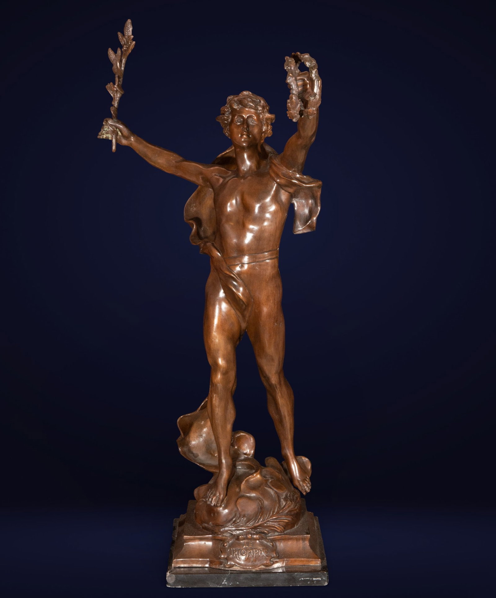 Allegory of Triumph, Bronze sculpture, French School, 19th century (1 of 6)