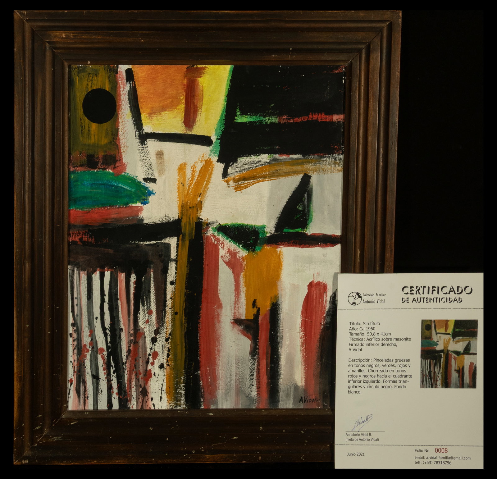 Antonio Vidal Fernández (Havana, 1928 - 2013) - Contemporary Latin American Art, 20th Century (1 of 9)