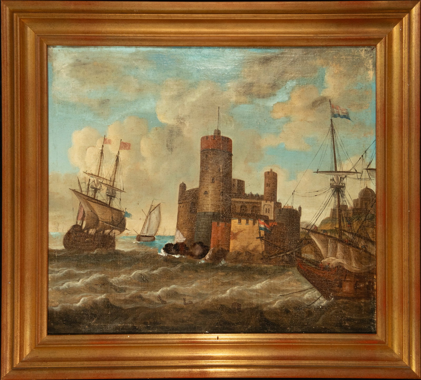 Decorative View of Dutch Harbor, manner of Cornelis Claesz van Wieringen (Haarlem, c. 1577 - 1633), (1 of 10)