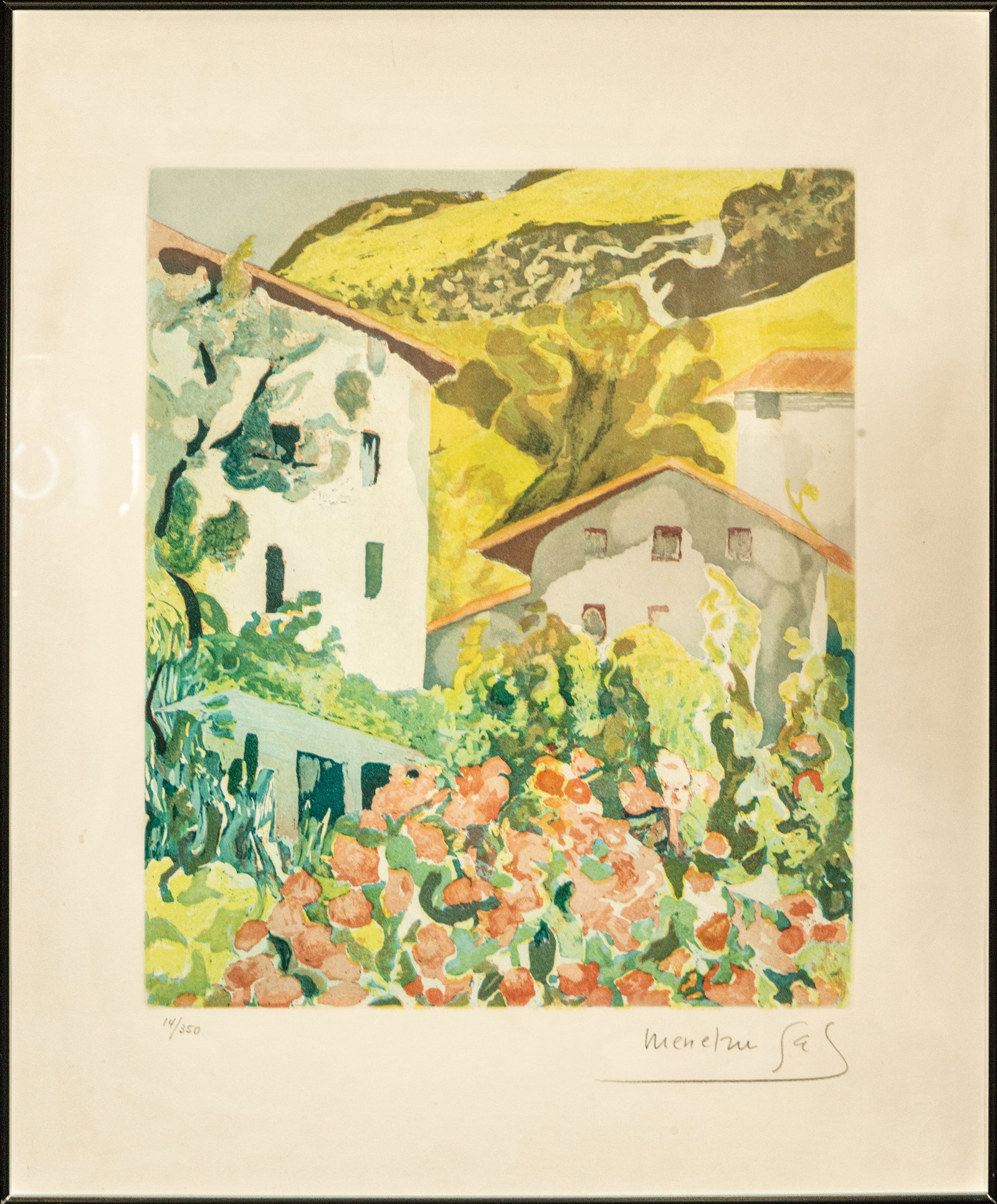 Betelu Farmhouses, Signed, Spanish School, 20th Century (1 of 8)