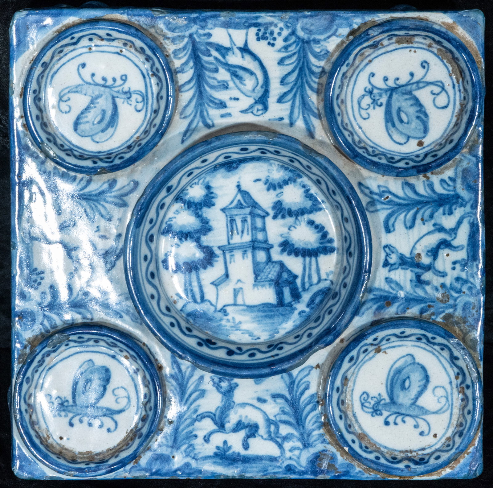 Talavera vase, Spanish School, 18th-19th century (1 of 3)