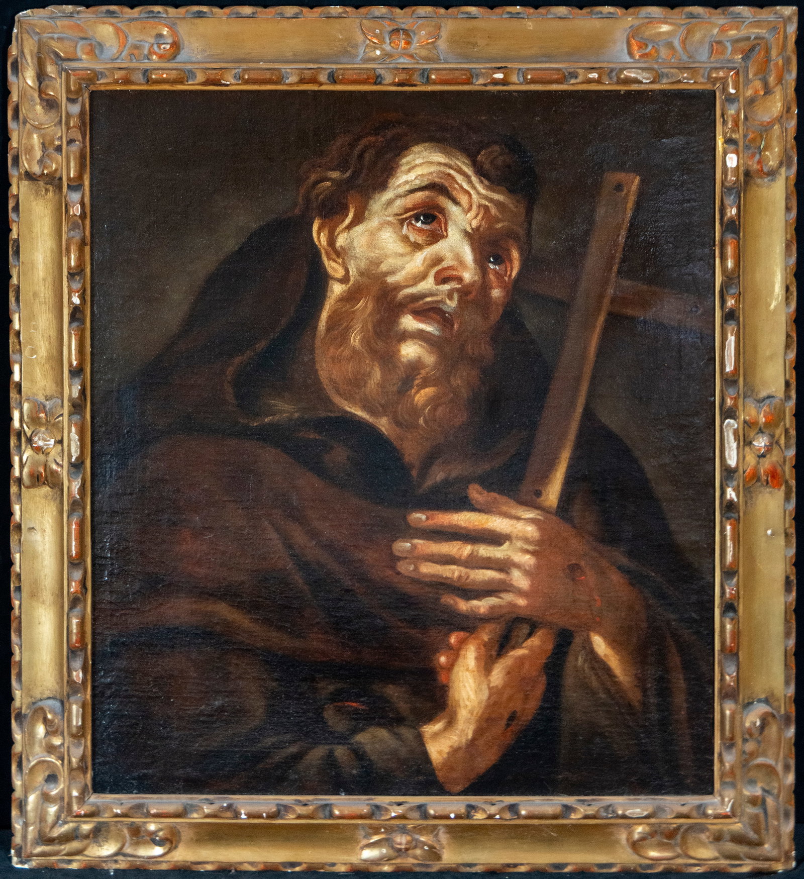 Saint Francis receiving divine inspiration. Neapolitan circle. 17th century (1 of 6)