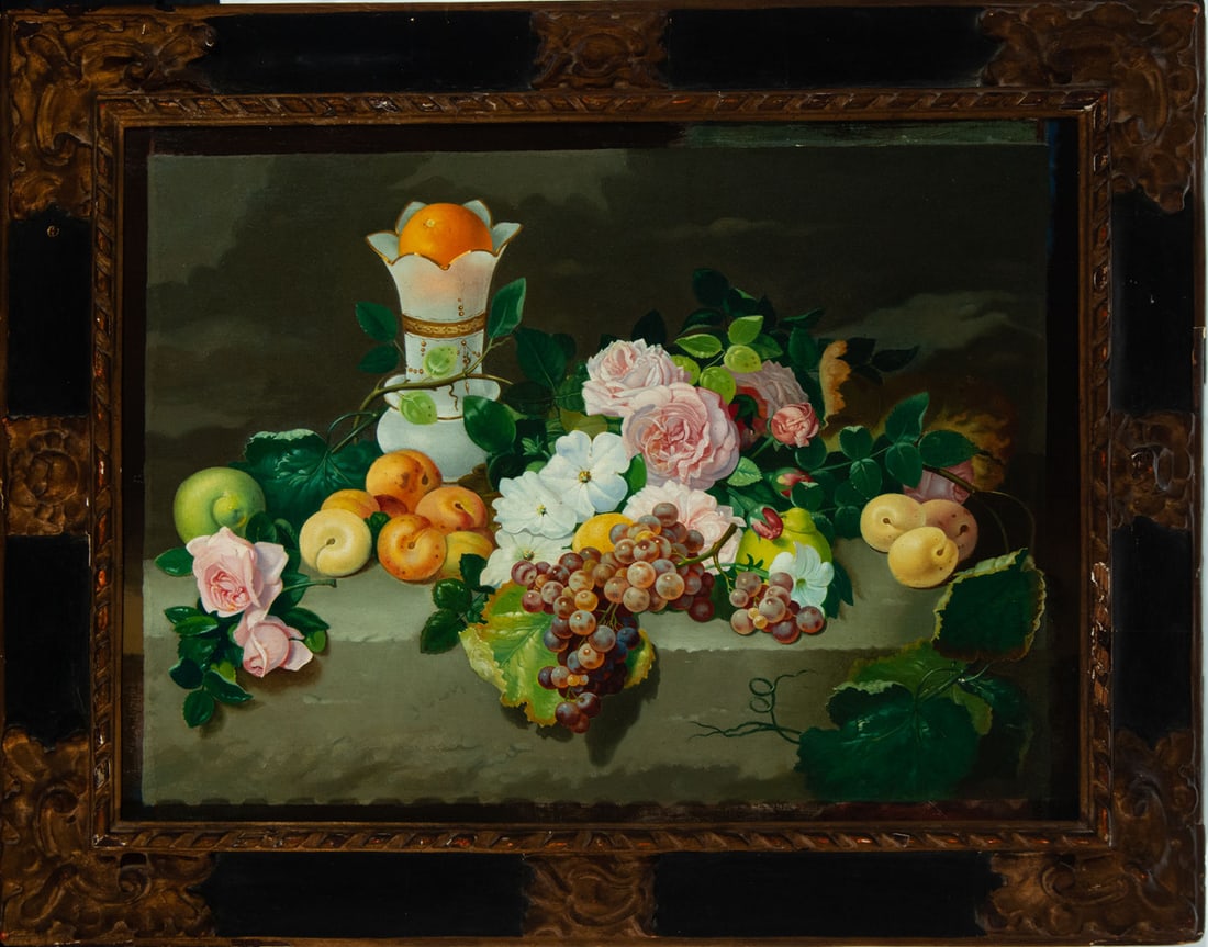 Still life, with a 17th century Baroque frame (1 of 5)