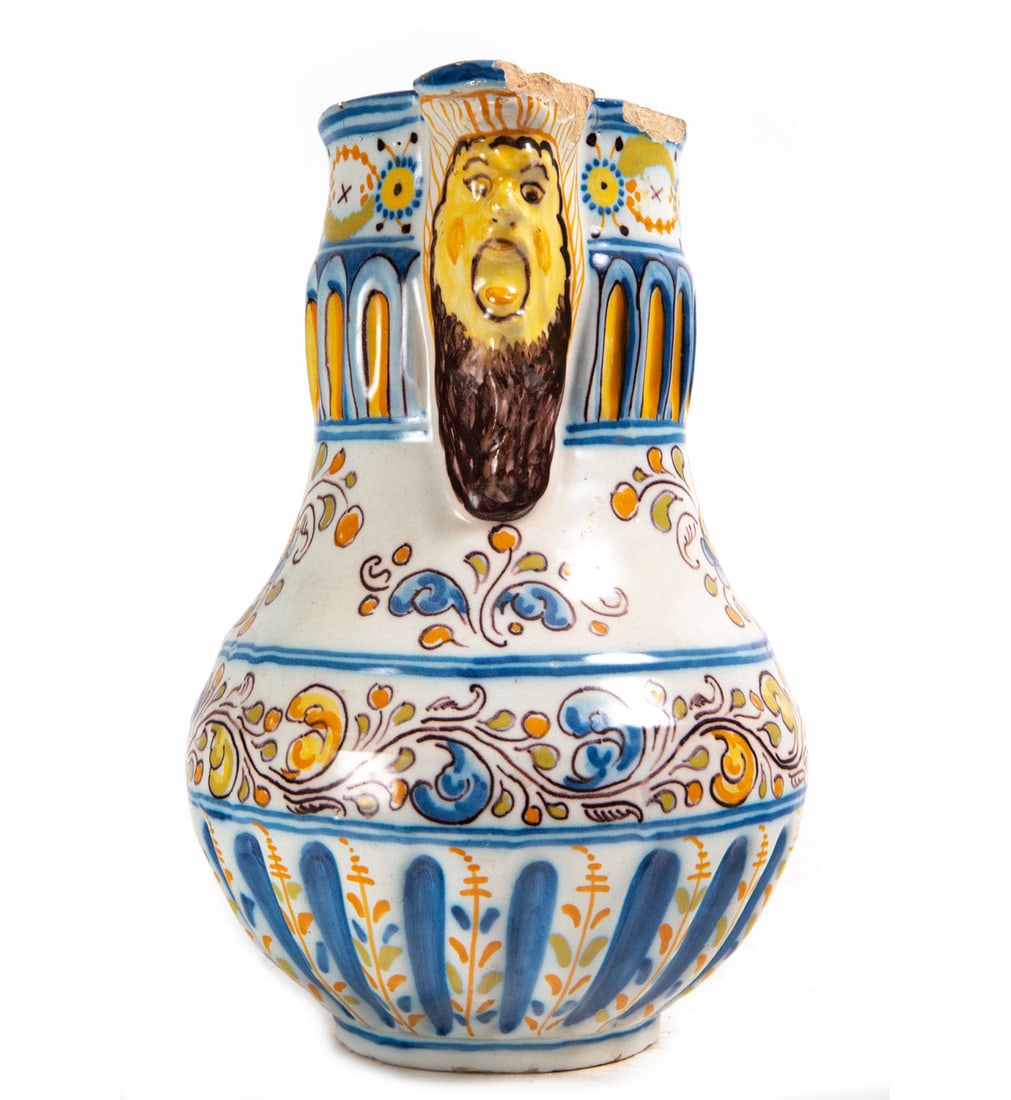 Talavera Wine Jug, 20 century (1 of 5)