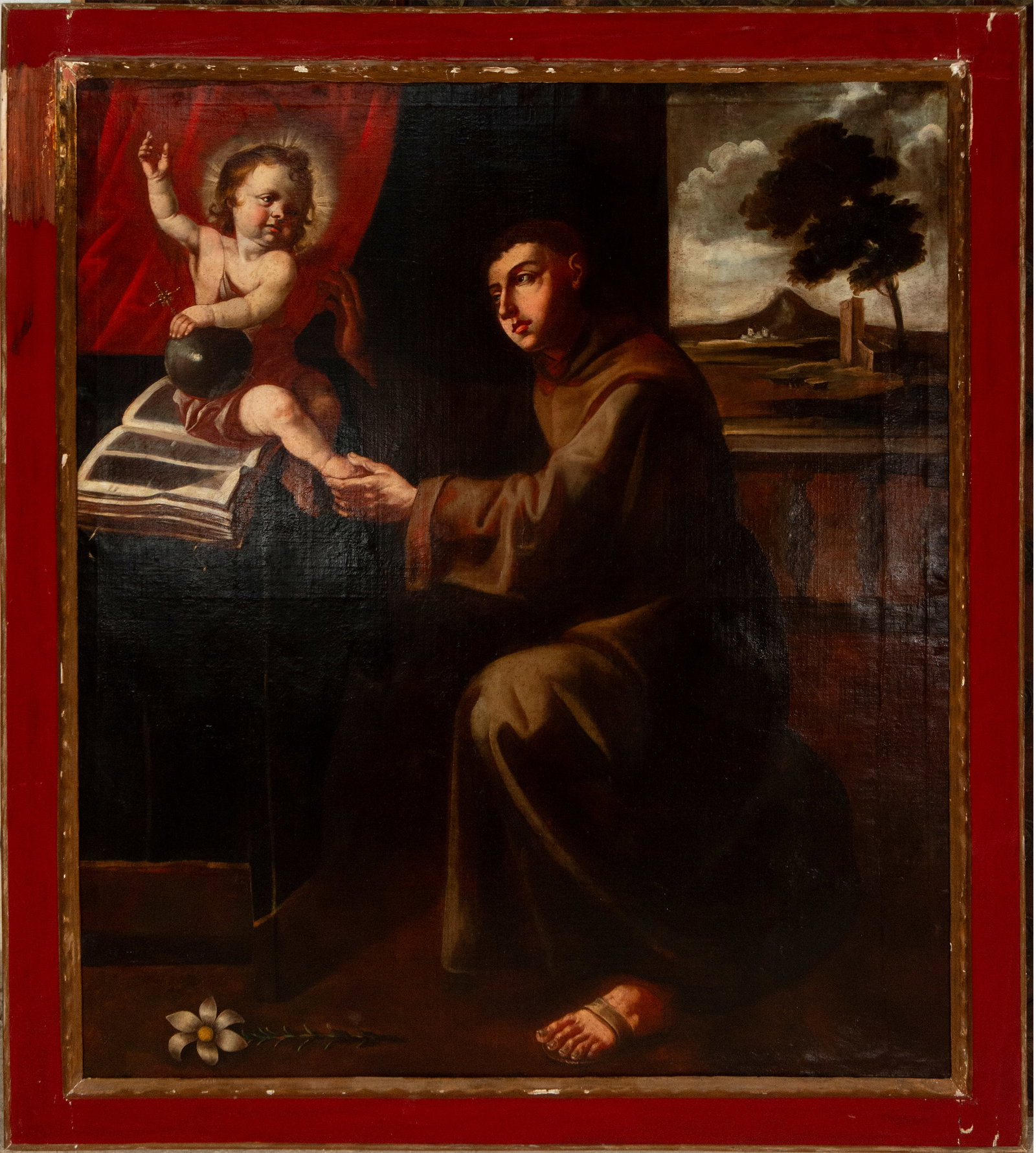 Saint Anthony of Padua with the Child, Flemish school, 17th century (1 of 6)
