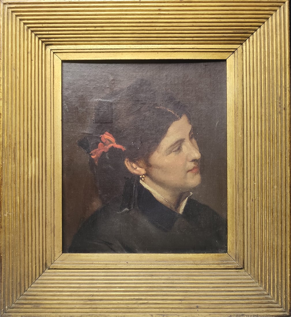 Interesting Post-Impressionist portrait of a Lady in oil, European school (1 of 3)