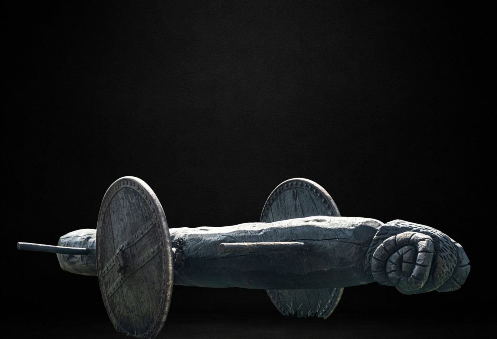 Ram-headed battering ram for breaking down doors, early 20th century (1 of 5)