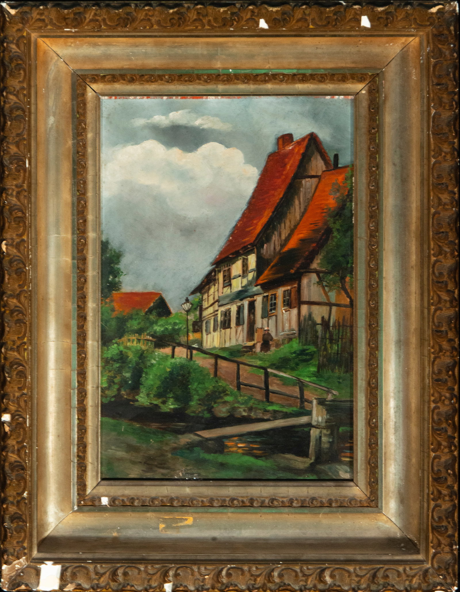 Rural Landscape. Signed AV Benoits. French School. 19th Century (1 of 4)