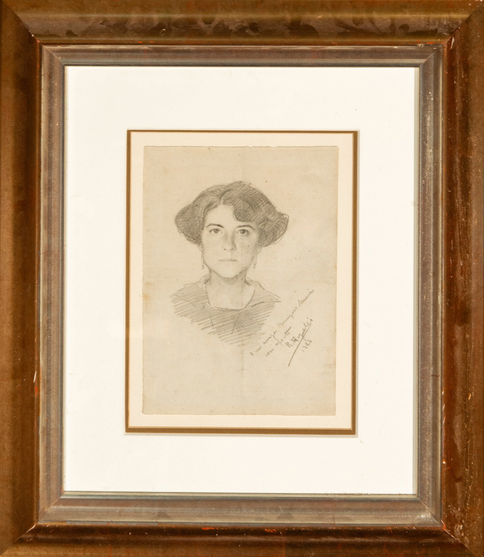 Portrait of a lady. Spanish School. 19th century. (1 of 4)