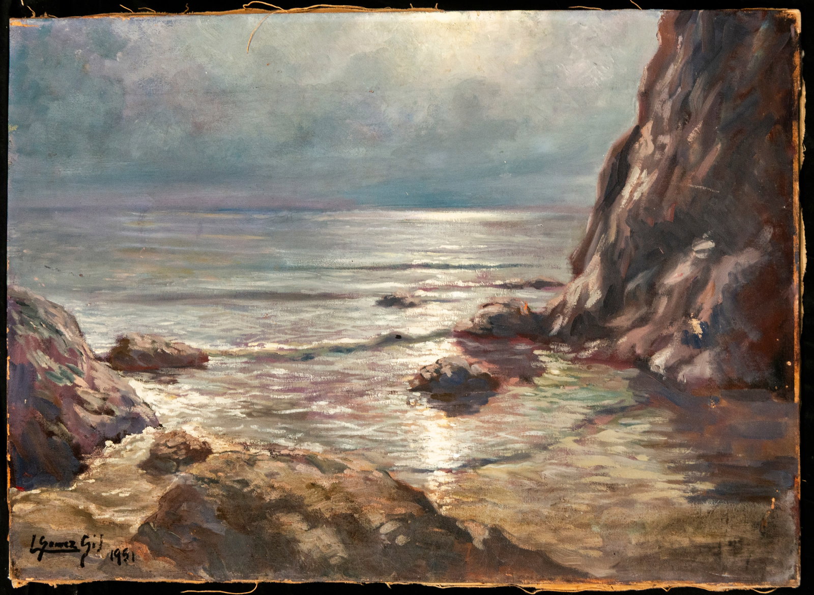 Coast at sunset. Lola Gómez Gil. 1951. (1 of 6)
