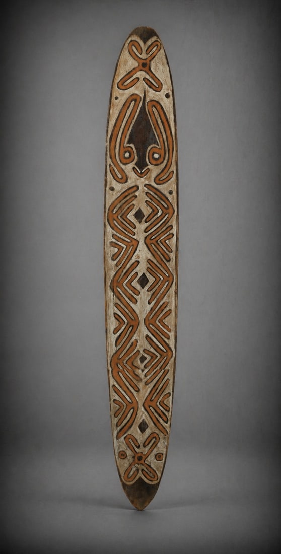 Monumental Pole Oceania - New Guinea - early 20th century (1 of 4)