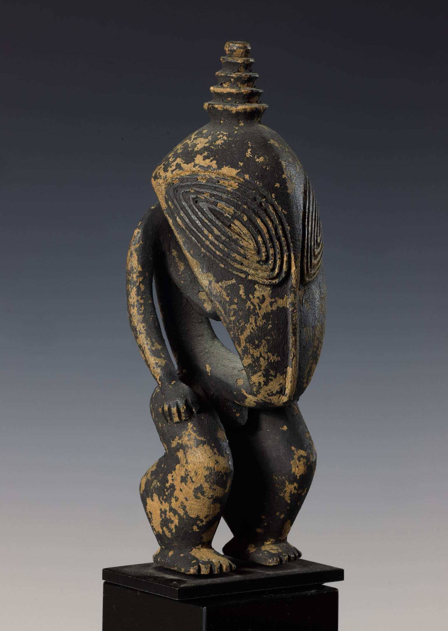 Rare Papuan Deity Fetish in Wood - New Guinea - Early 20th Century (1 of 7)