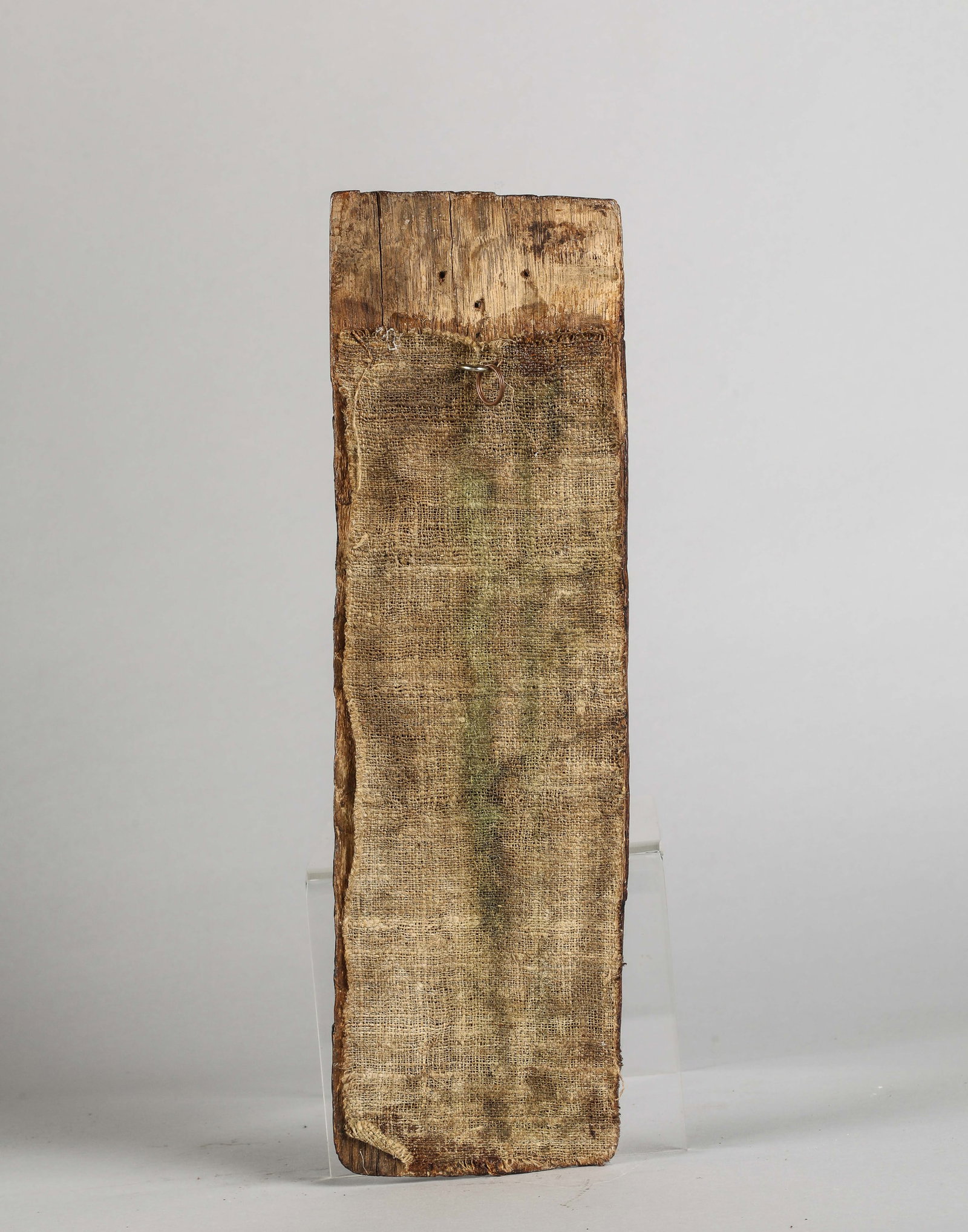 Carved panel with draped female figure, European school, 15th-16th century (1 of 2)