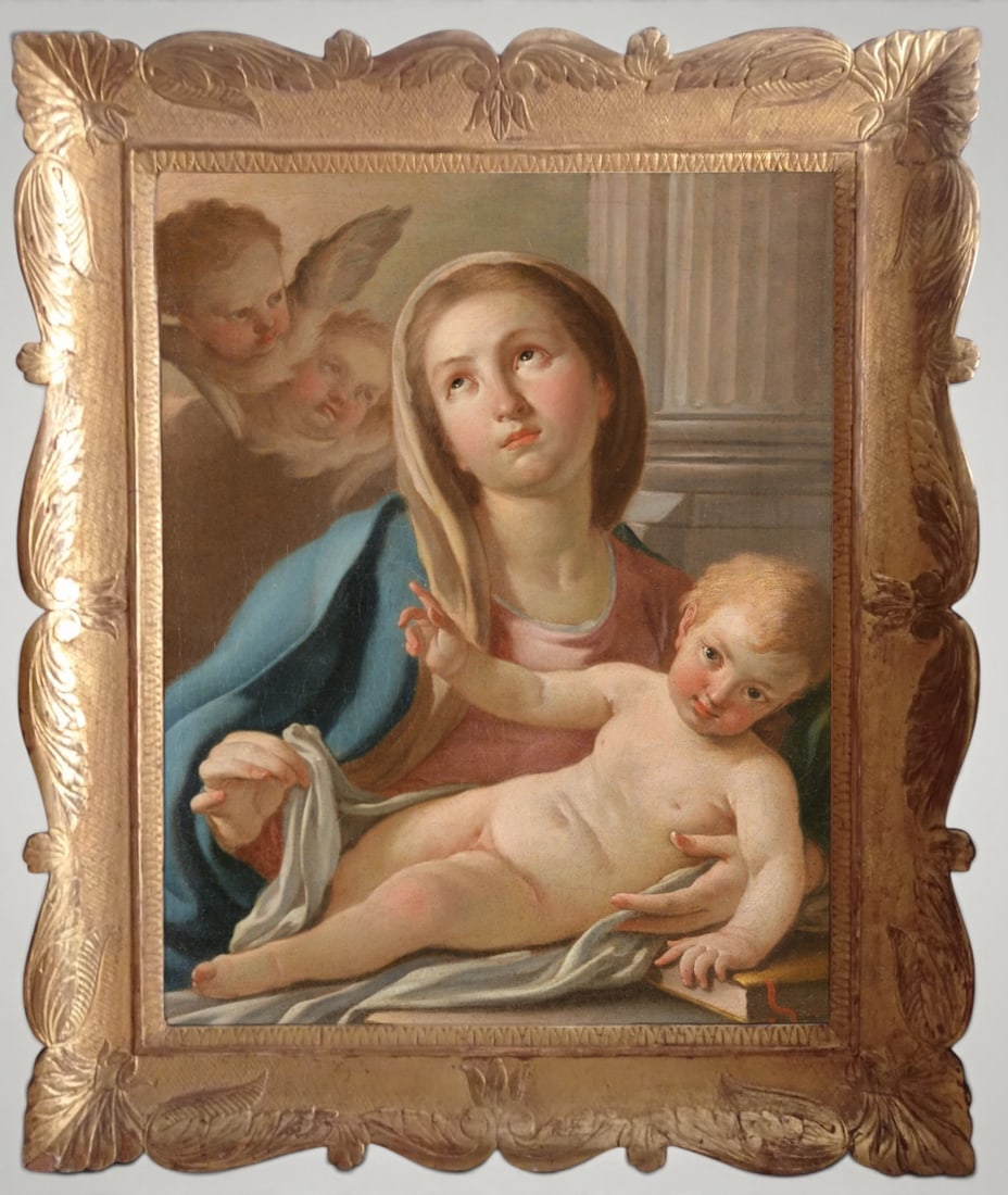 Francesco de Mura (Naples, 1696 – 1782), “Madonna with the Bambino (1 of 3)