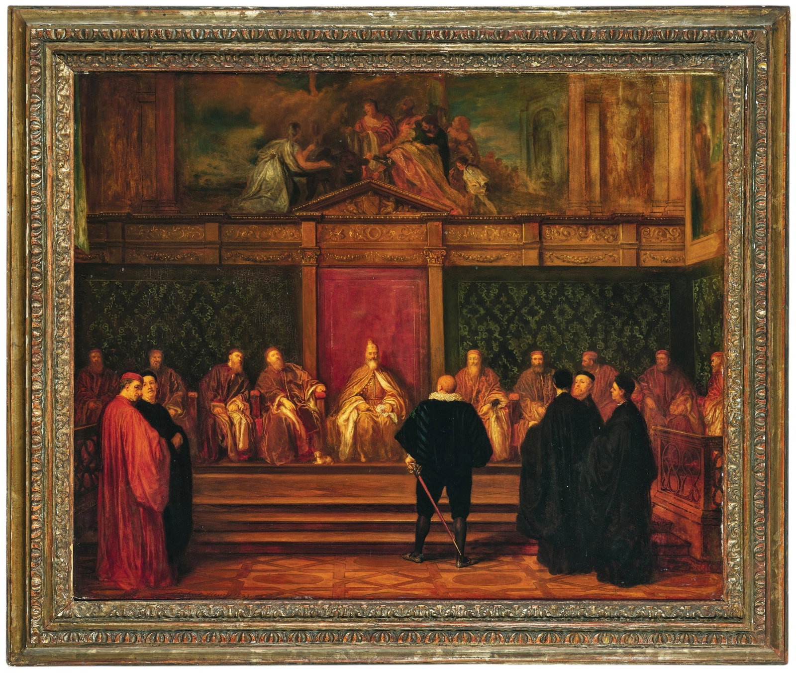 Tony Robert-Fleury (Paris, 1837 – Viroflay, Seine-et-Oise, 1911) - Assembly of the Senate of (1 of 3)