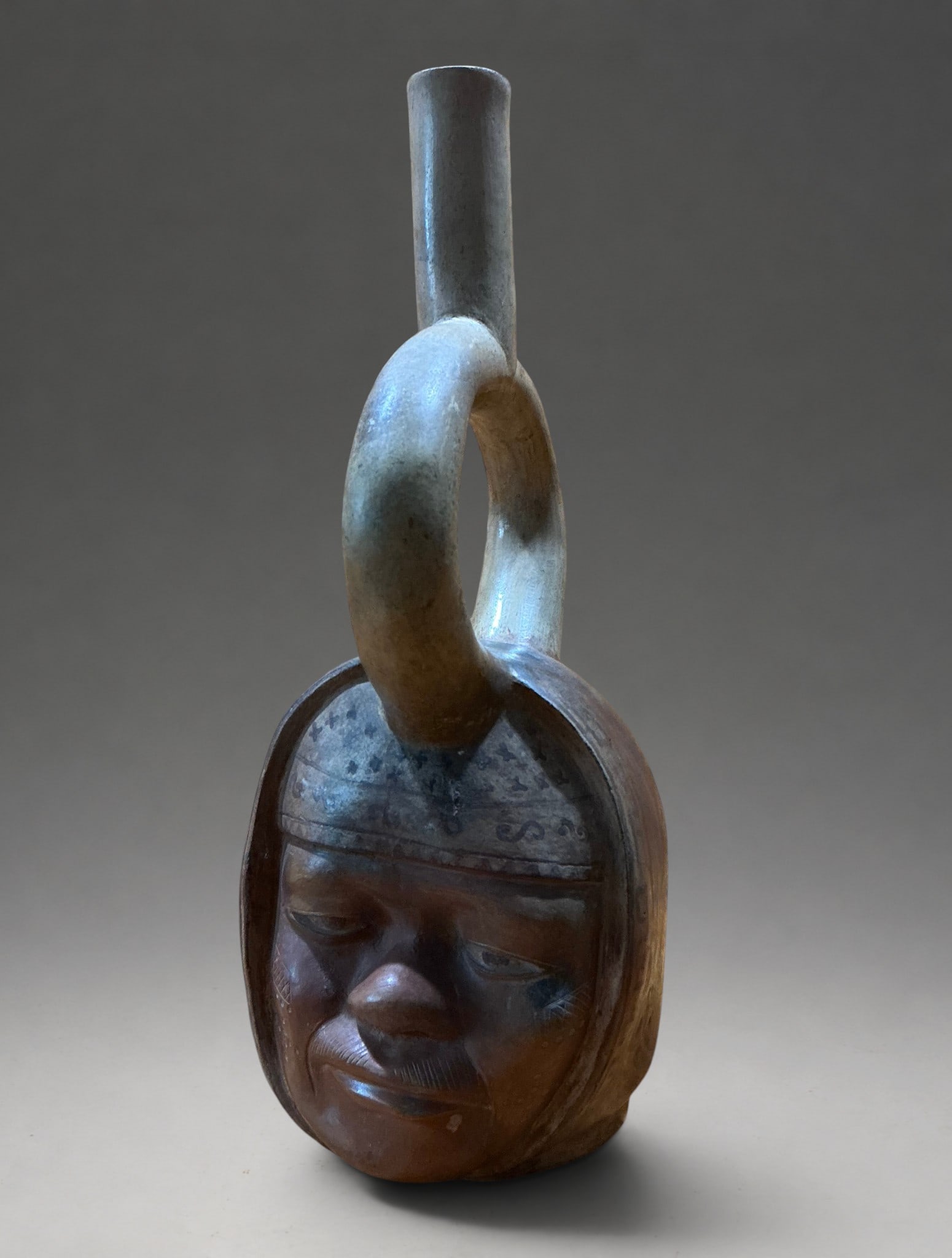 Anthropomorphic portrait vessel, Moche culture, 600-800 AD (1 of 6)