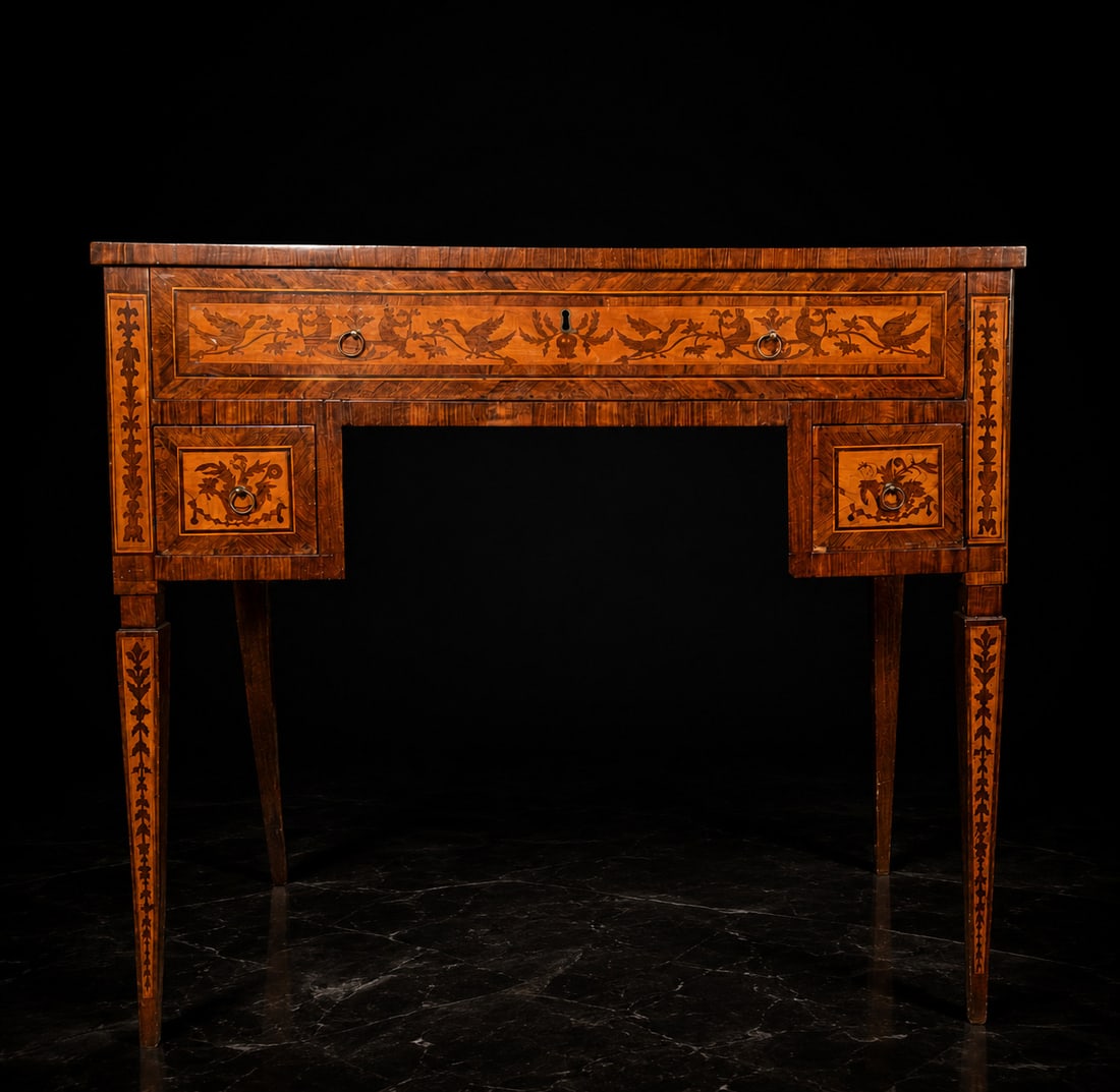 Secretaire Charles IV, around 1800, Naples or Sicily (1 of 10)