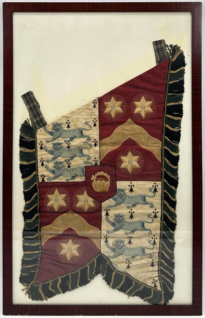 Rare English Noble Banner - Welsh? 18th Century (1 of 1)