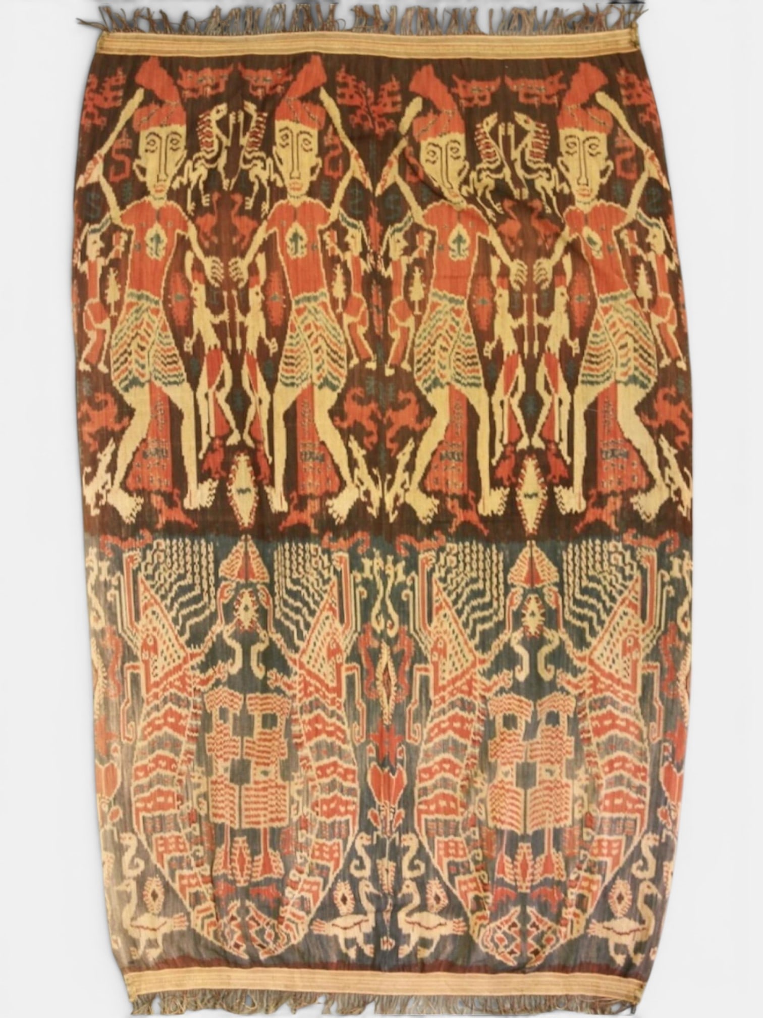 Large and very old Tibetan embroidery from the 16th-17th centuries: 120x235cm