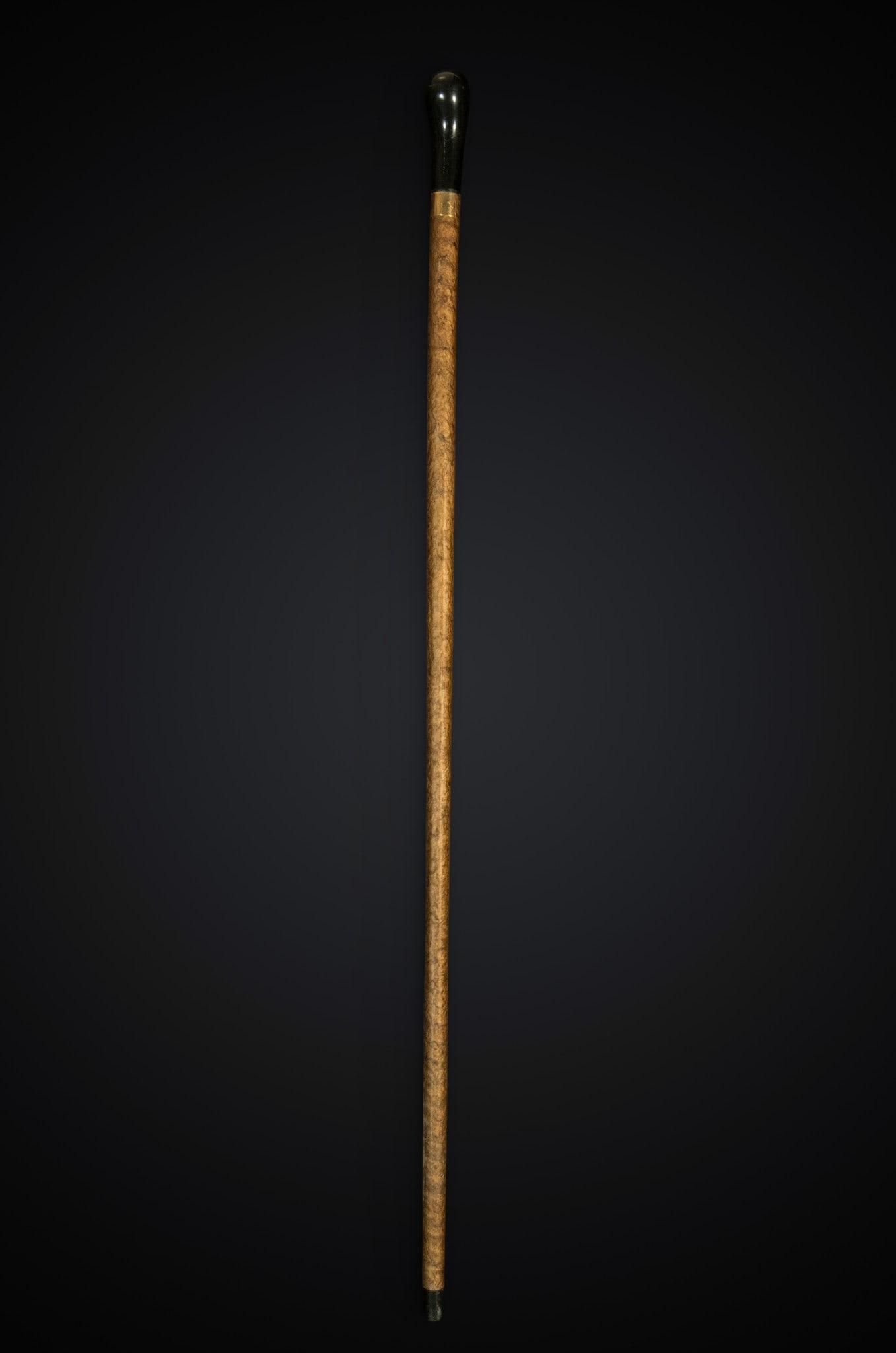 Elegant walking stick with a 5.70g central piece in 14k gold (1 of 2)