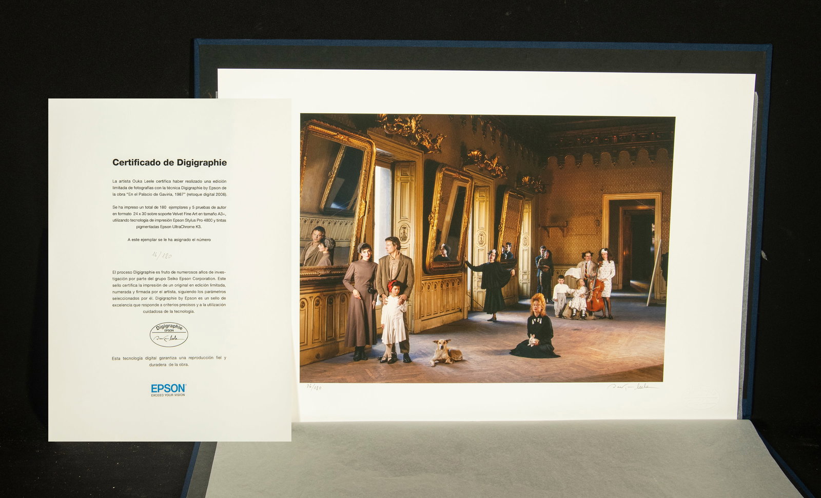 OUKE LEELE - GAVIRIA PALACE: Signed and justified photograph, no frame attached, 24 x 30 cm, ed. 16/180.