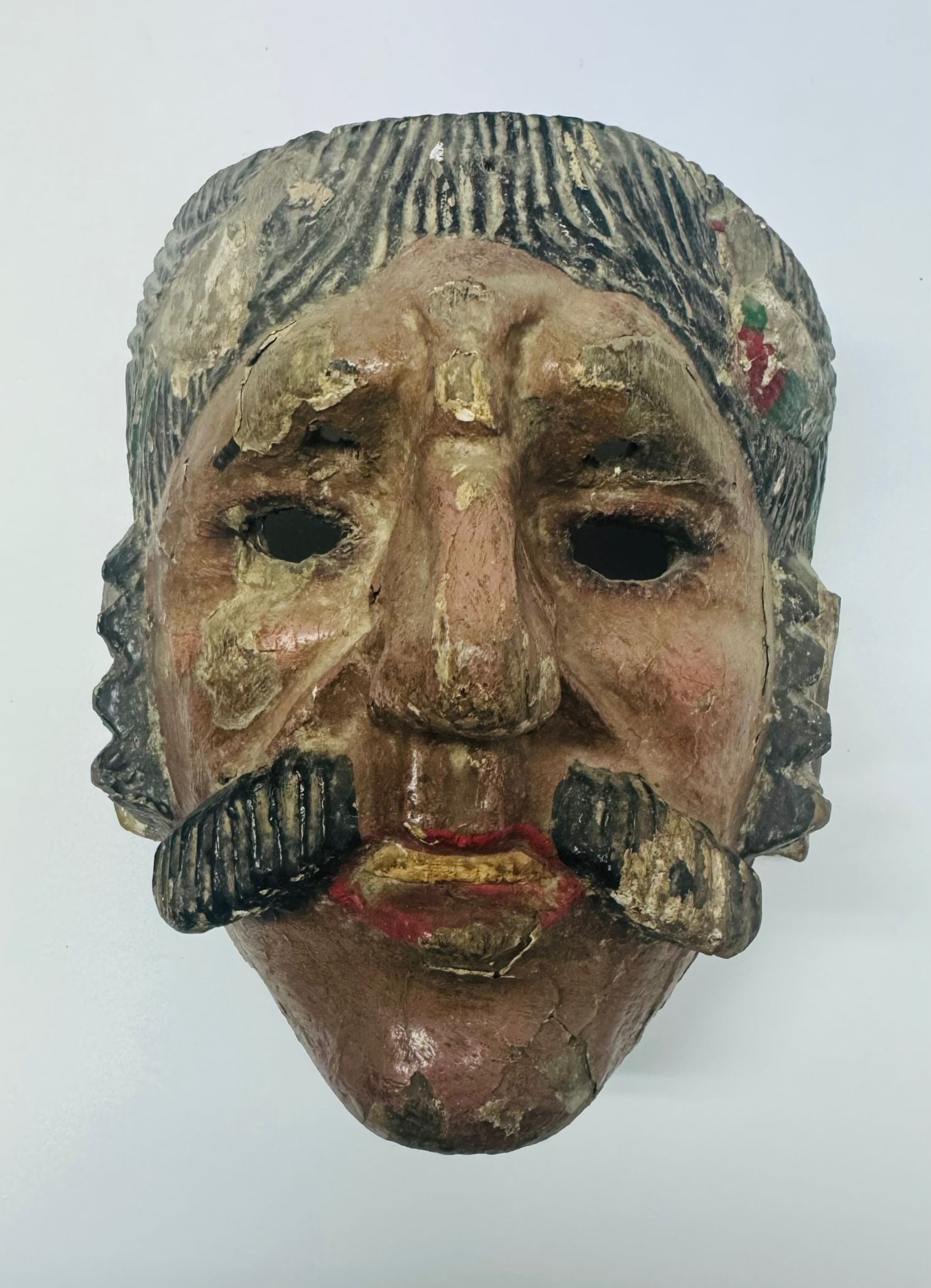 “Conquistador?? dance mask, Guatemala, 19th century (1 of 4)