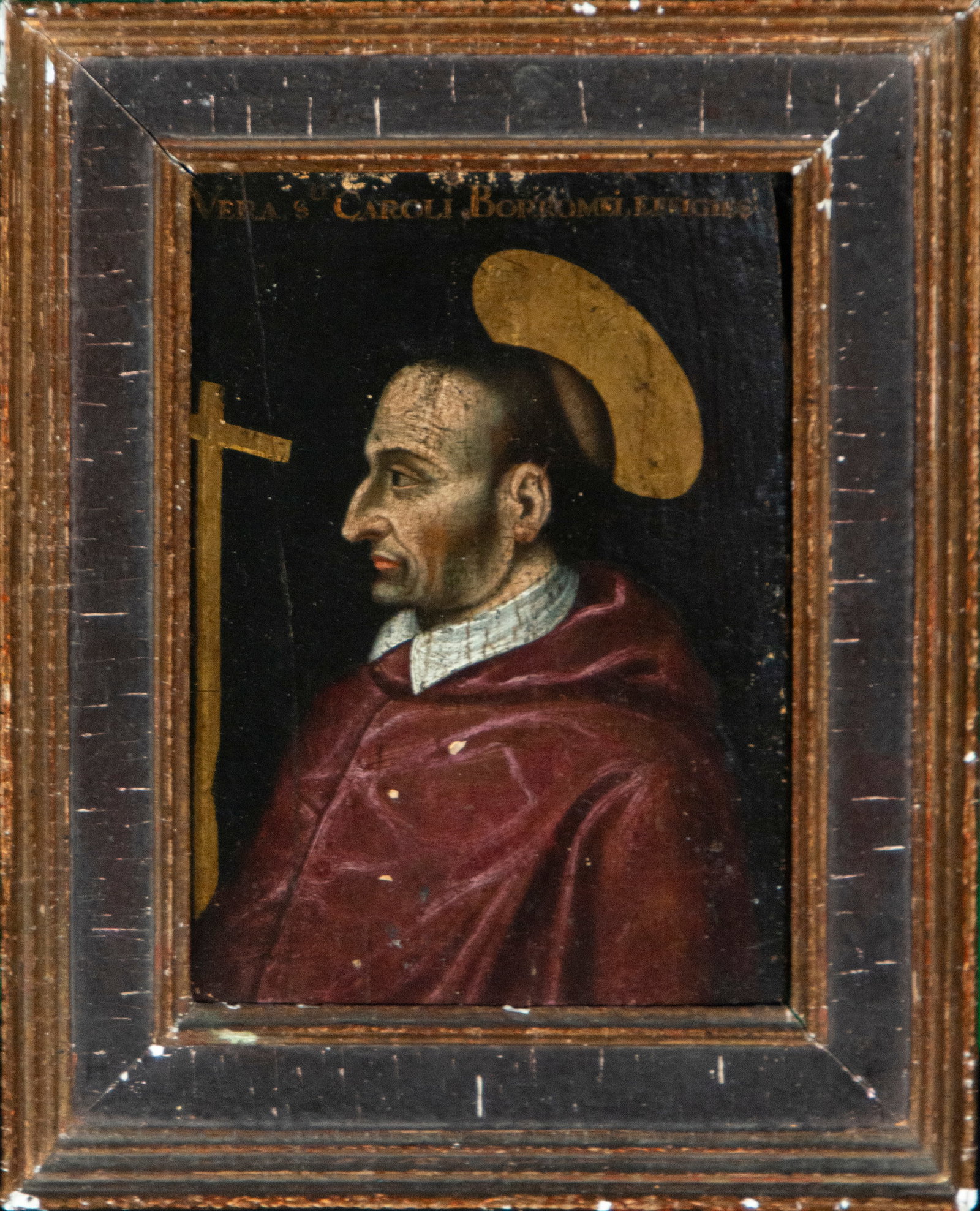 Portrait of Saint Charles Borromeo, Italian School, 17th Century (1 of 3)