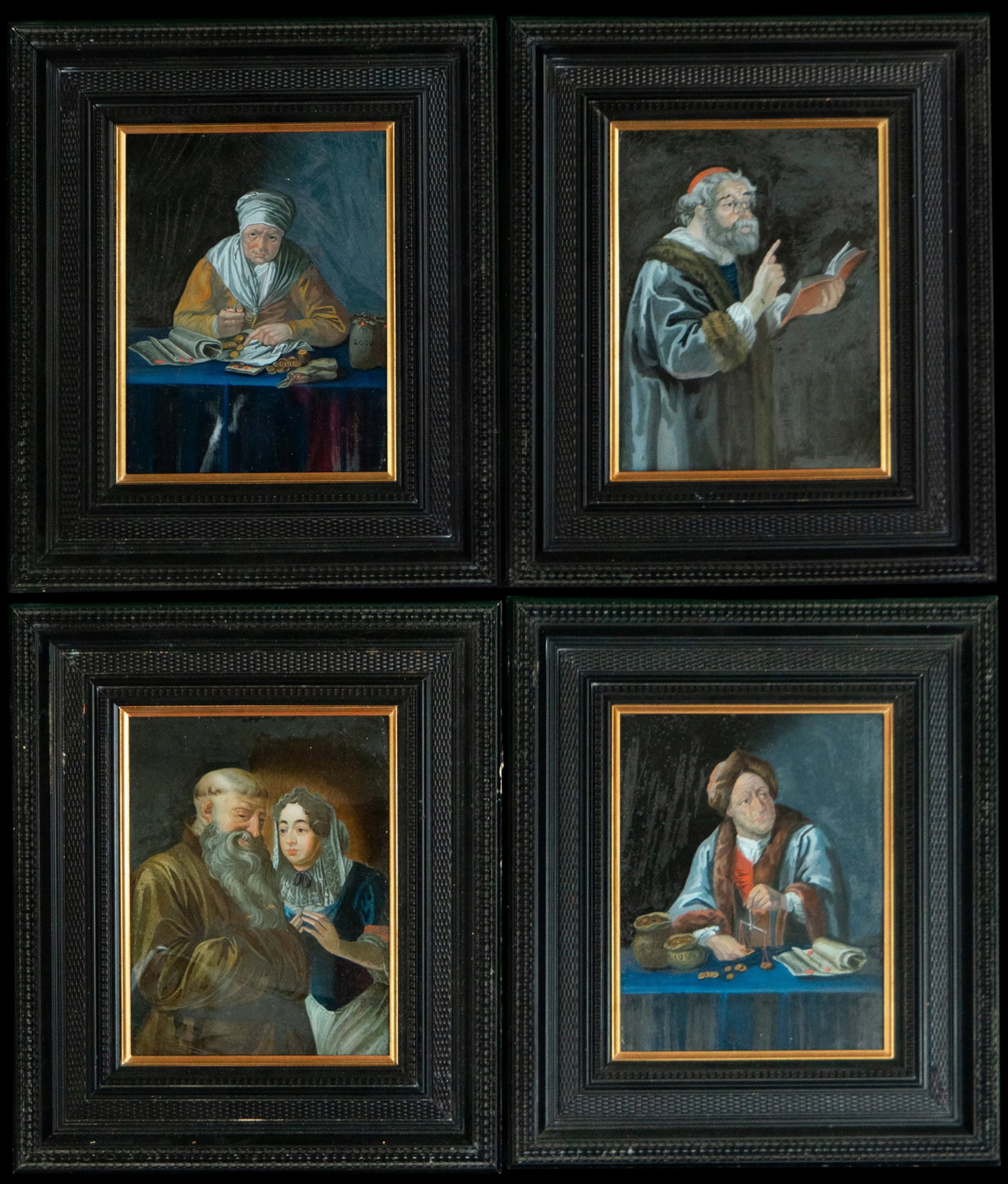Collection of genre scenes and characters, French School, 18th Century (1 of 11)