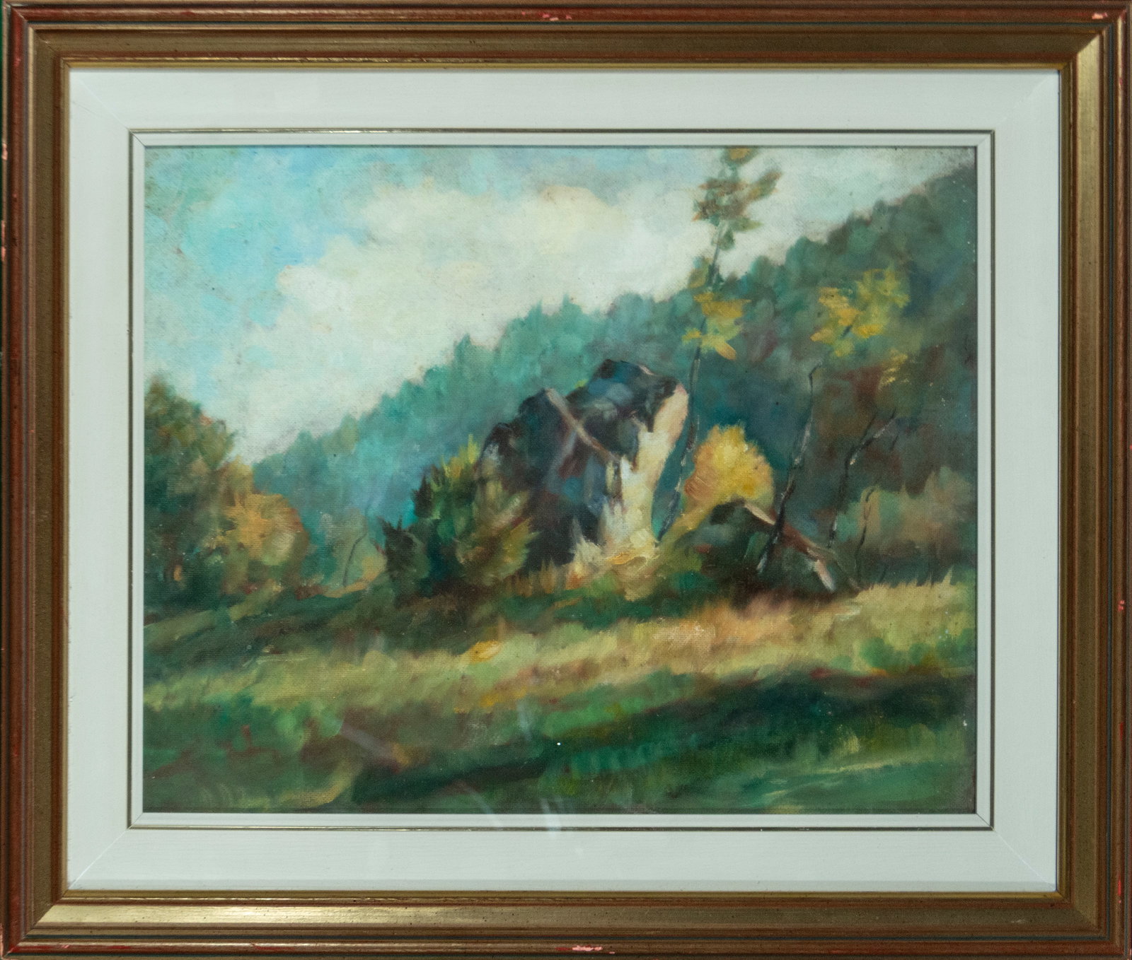 Landscape with rocks, European School, 20th Century (1 of 3)
