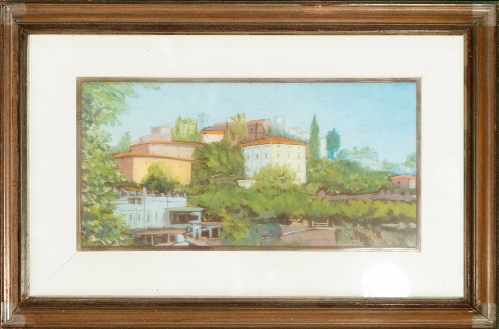 Italian cityscape. Signed, European School, 20th century (1 of 3)