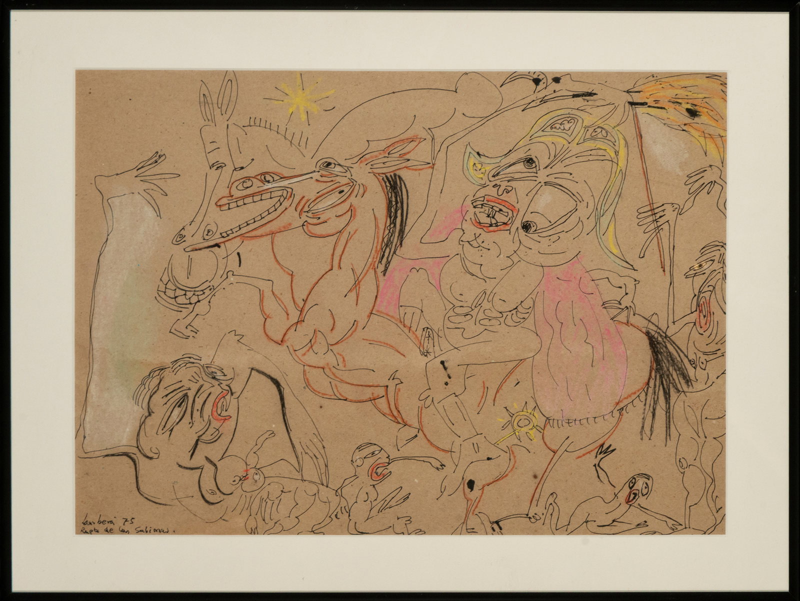 “The Rape of the Sabine Women??, Signed Barberá, Spanish Surrealist School, 20th Century (1 of 4)