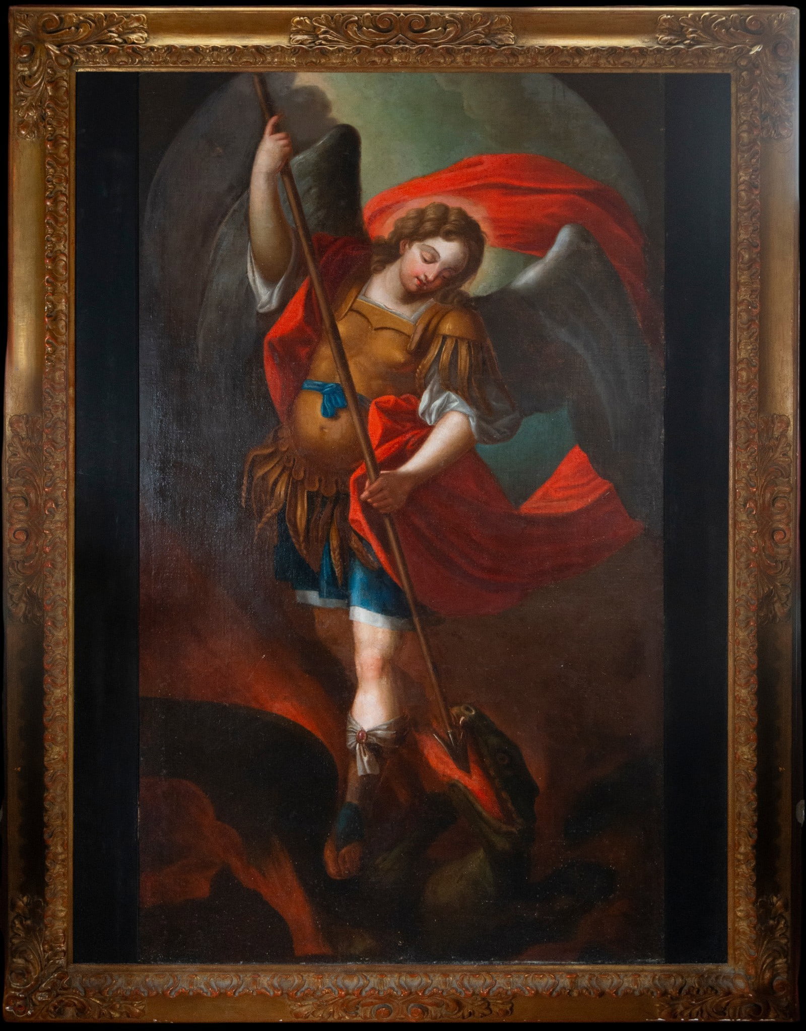 Large Archangel Saint Michael - 17th Century Italian School (1 of 3)