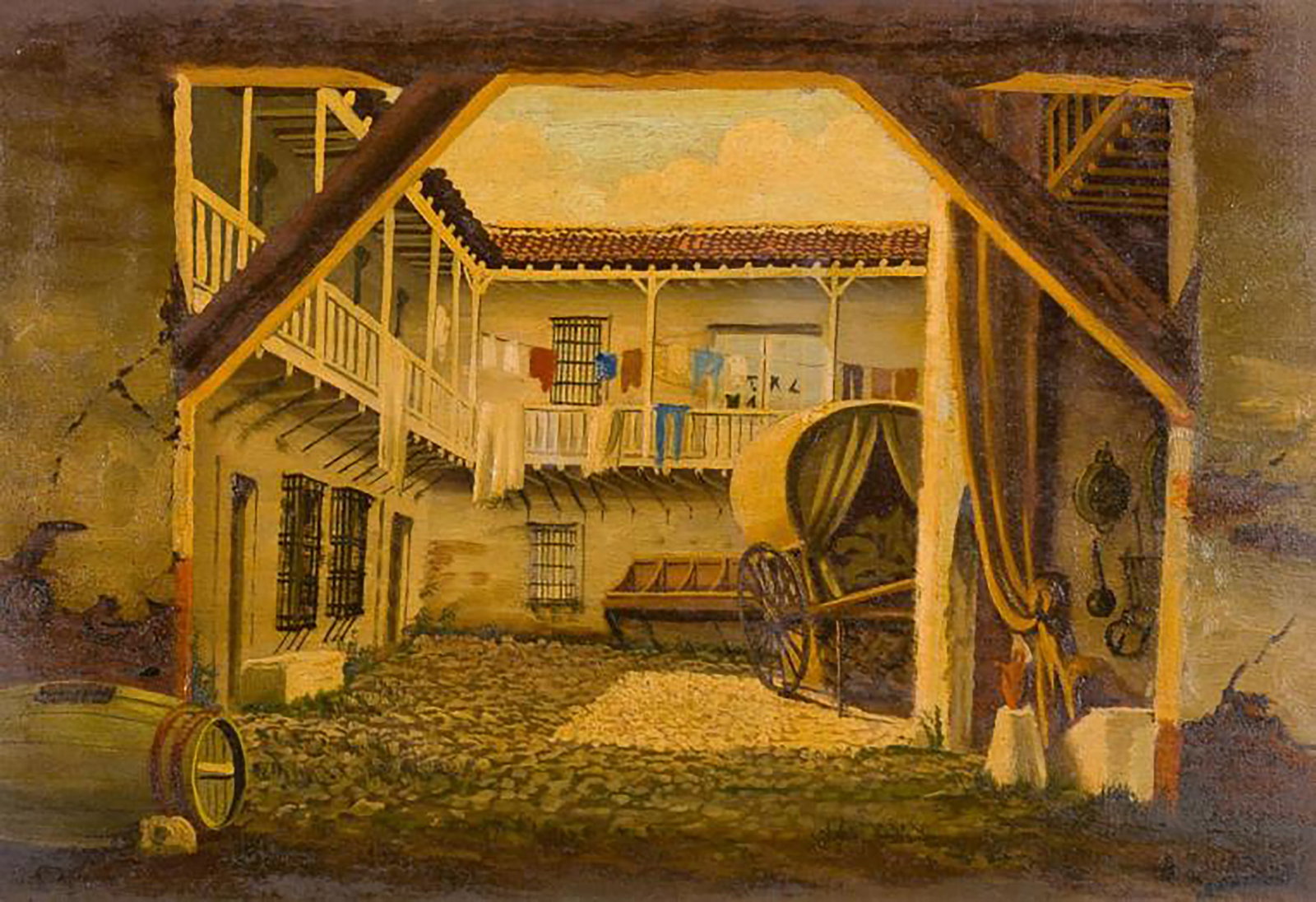 Corrala, Spanish School, 20th Century (1 of 1)