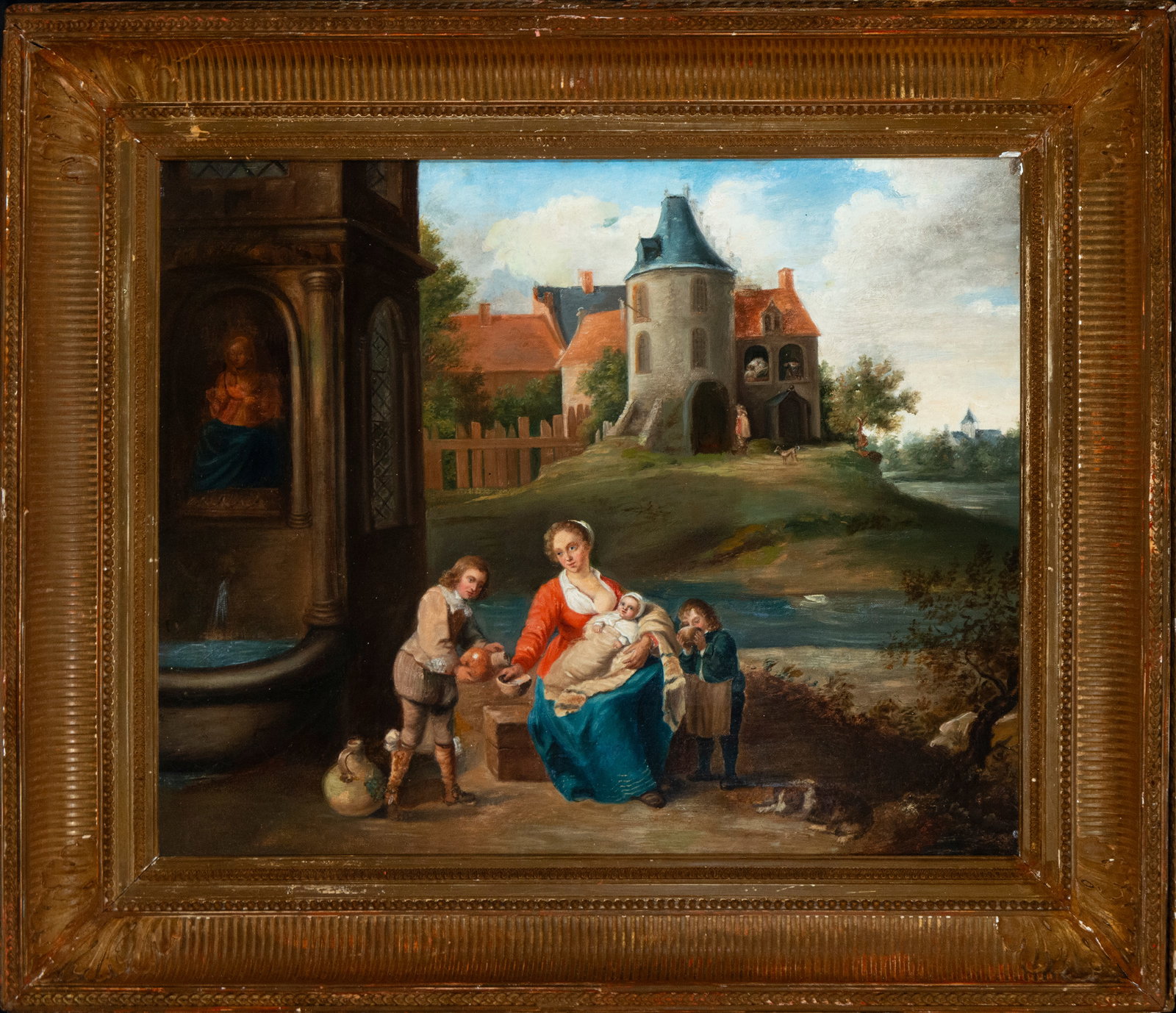 Dutch Maternity Ward, 18th-19th centuries: Measurements: 60cm x 49cm; 80cm x 69cm.