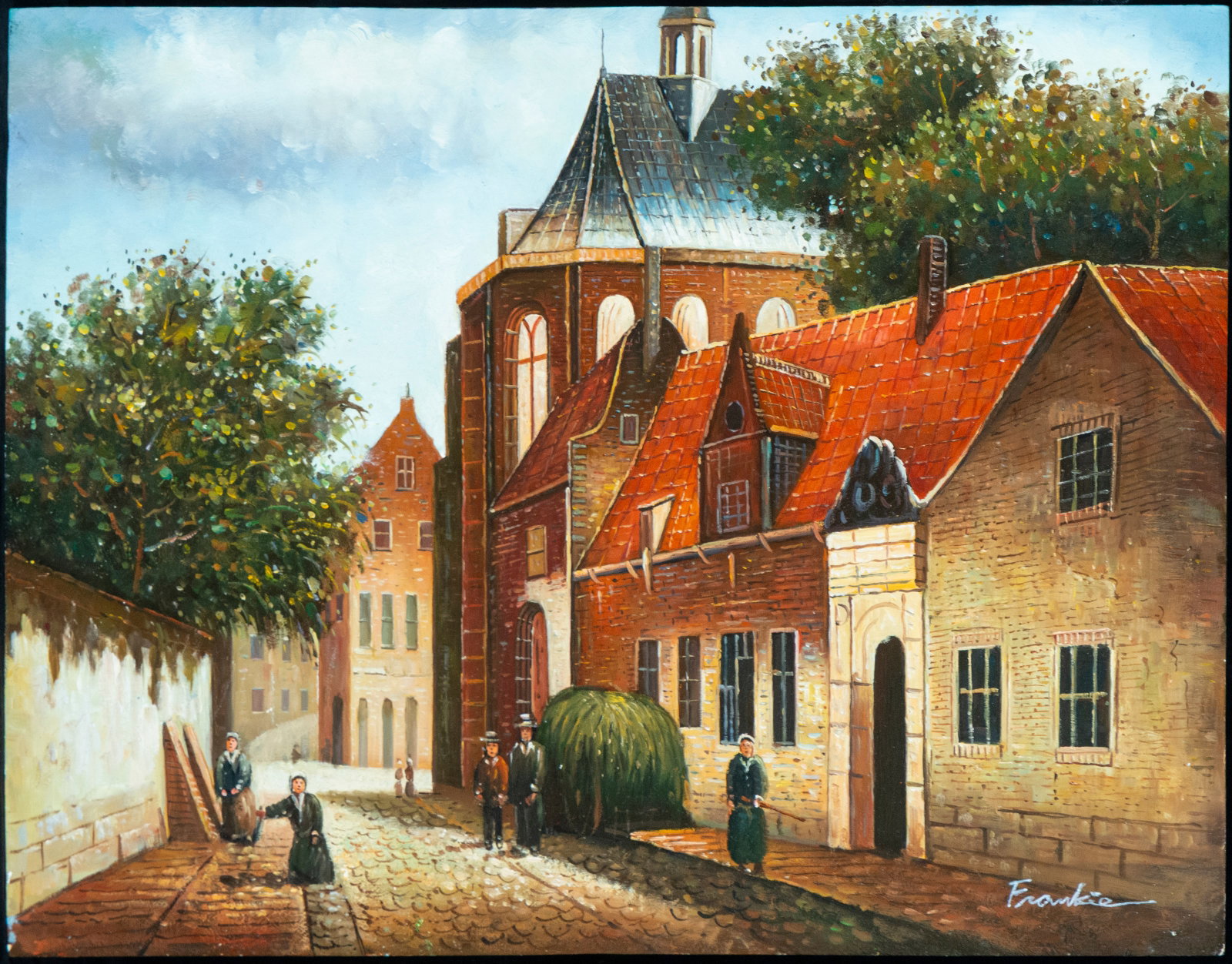 20th Century European School - signed Frankie: Measurements: 41 cm x 31 cm.