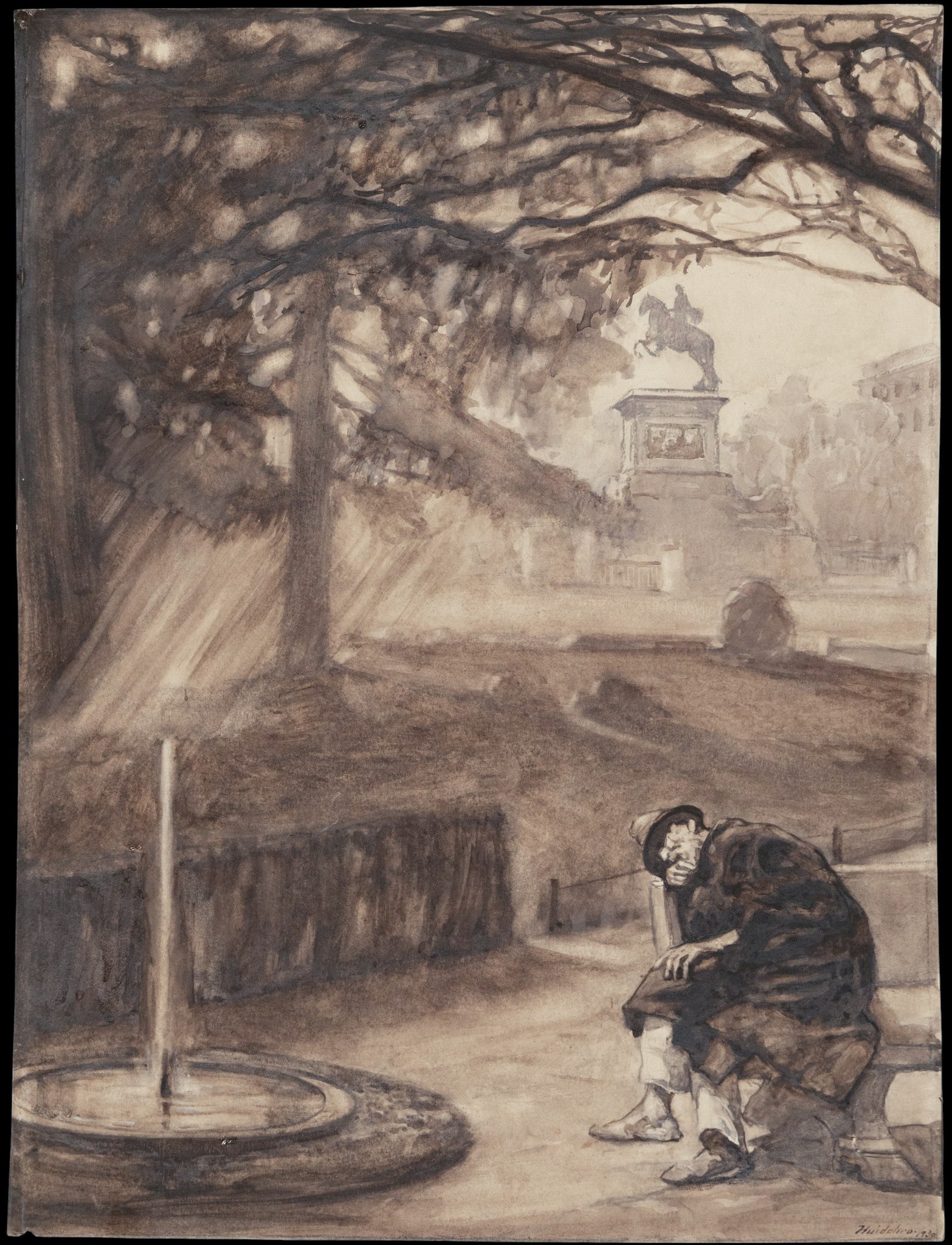 Luis Huidobro Laplana (Madrid, 1870-1936) - Madrid painter - 19th - 20th centuries: Measurements: 49 cm x 35 cm.
