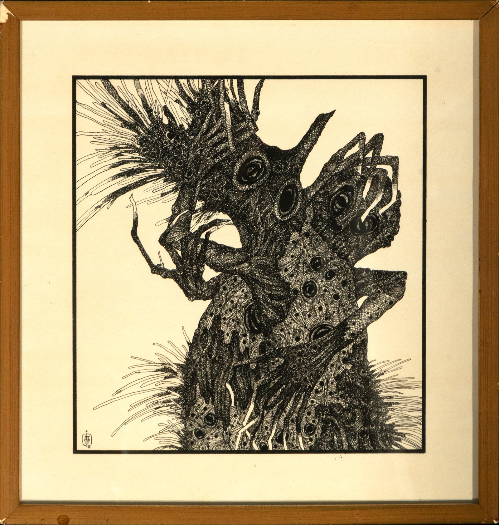 Engraving “Nature??, Contemporary School, 20th Century (1 of 3)