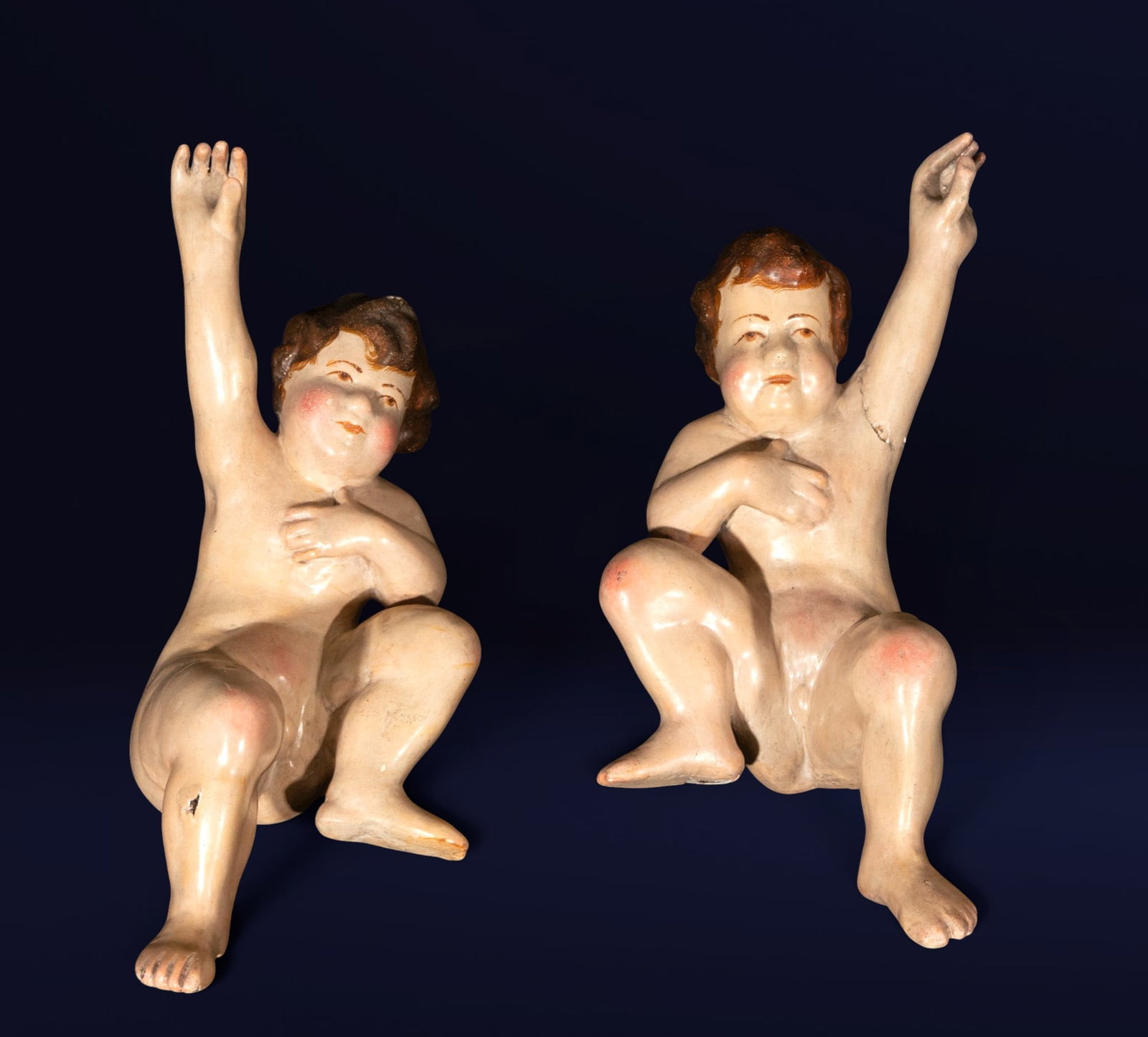 Pair of Cherubs, European School, 18th Century (1 of 4)