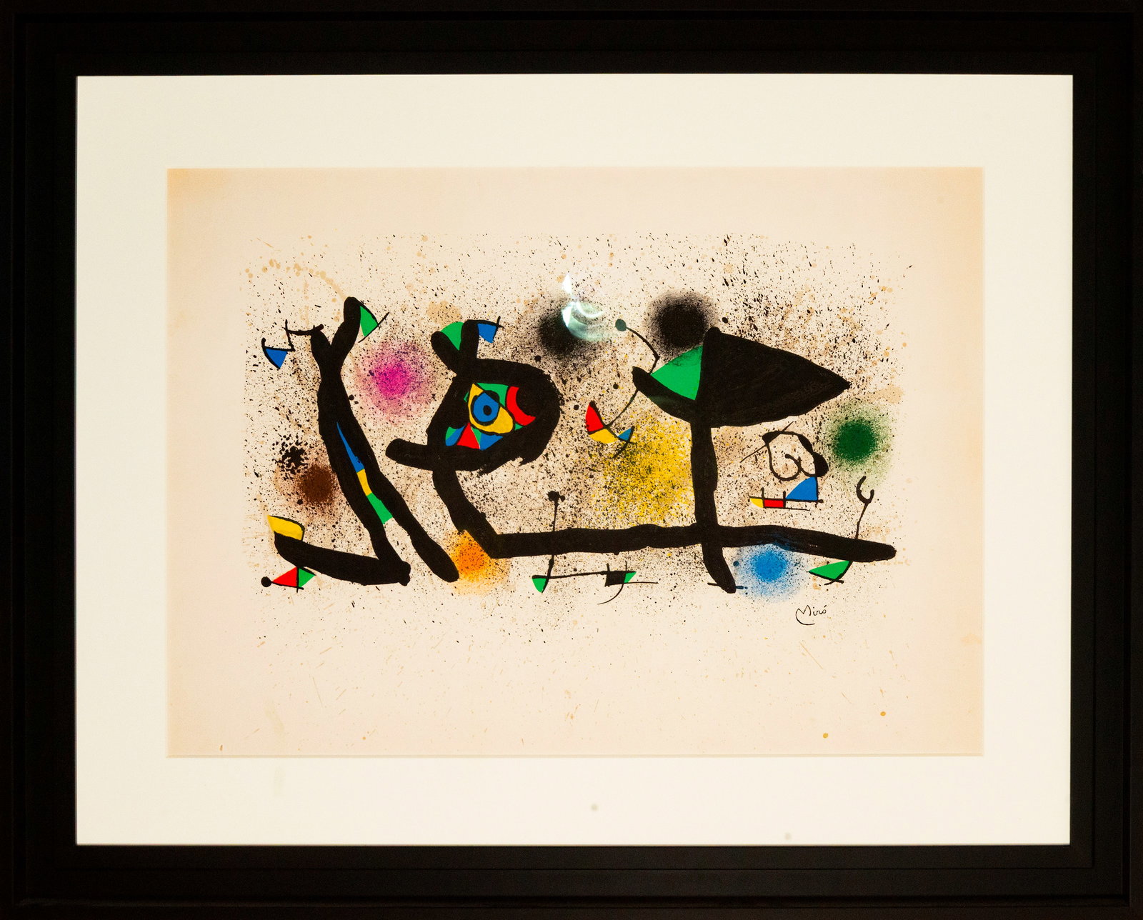 Abstract lithograph signed Miró, Spanish Surrealist School, 20th Century (1 of 5)