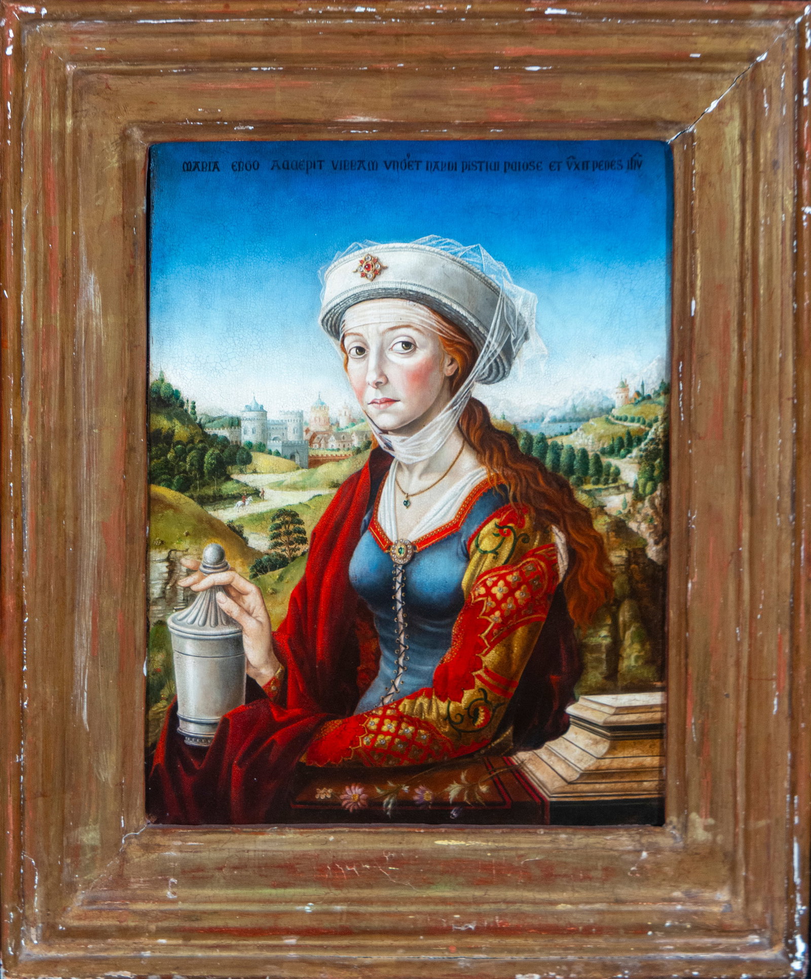 Saint Mary Magdalene - 19th Century Orthodox School: Oil on panel. Measurements: 48cm x 37cm; 66cm x 56cm.