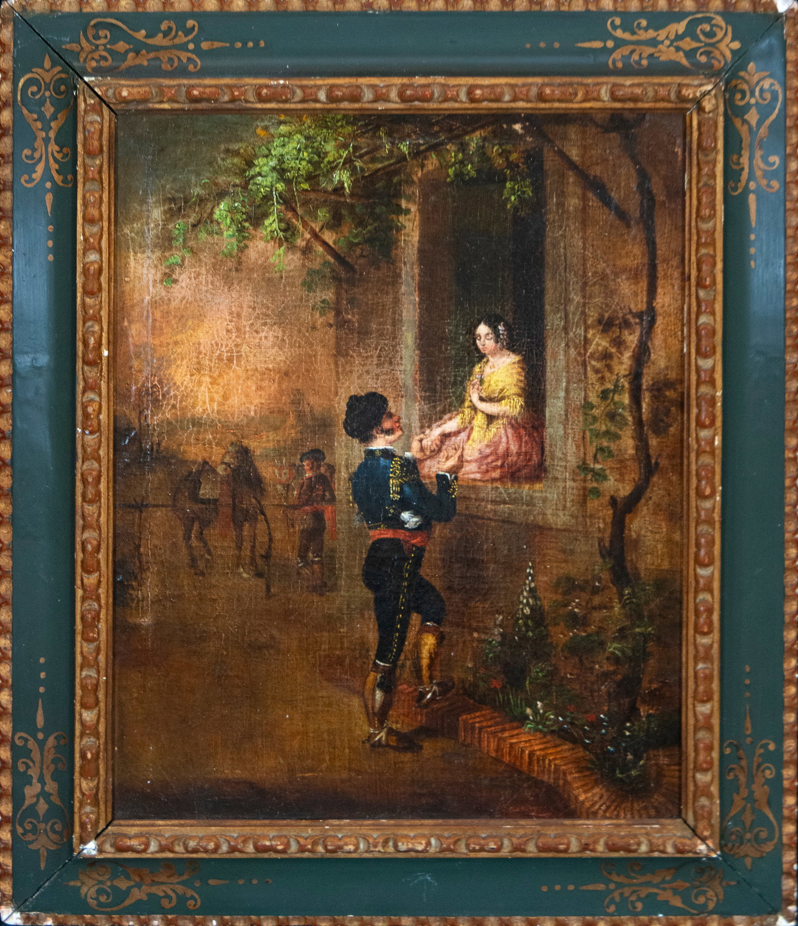 Circle of Eugenio Lucas Villamil. 18th Century: Measurements: 57cm x 46cm; 76cm x 65cm.
