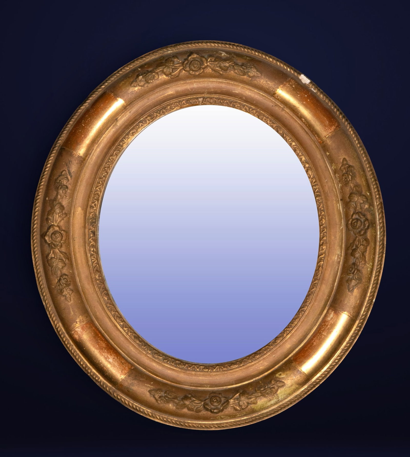 Oval mirror, French School, 19th century (1 of 2)