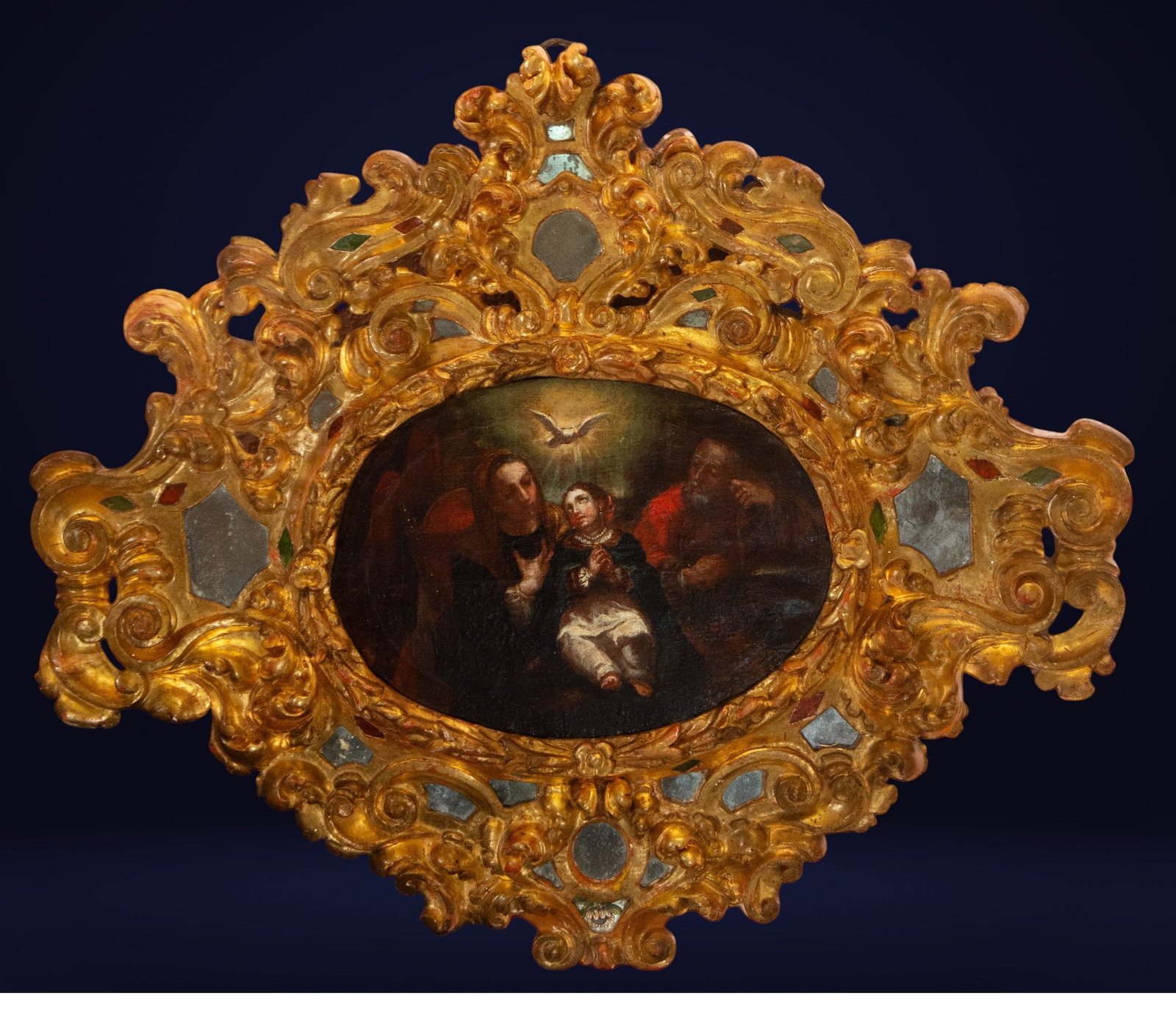 Virgin, Saint Joachim, Saint Anne and Holy Spirit, 17th century (1 of 6)