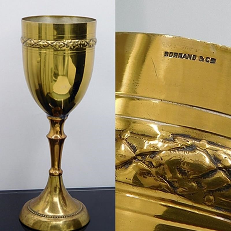 Liturgical chalice signed Bornand, Switzerland, 19th-20th century (1 of 6)