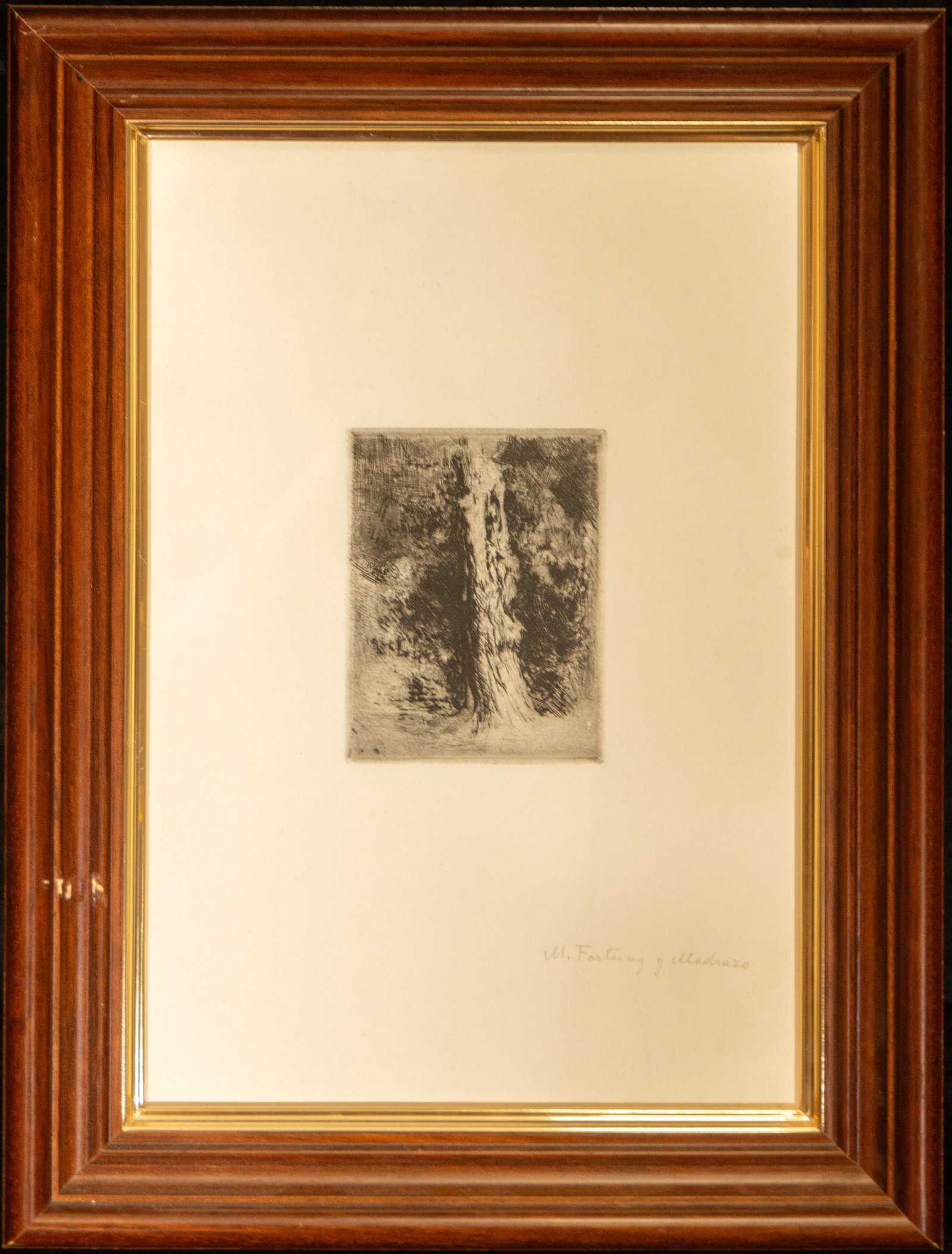 Etching on Plate (signed M. Fortuny y Madrazo), Spanish School, 20th Century (1 of 4)