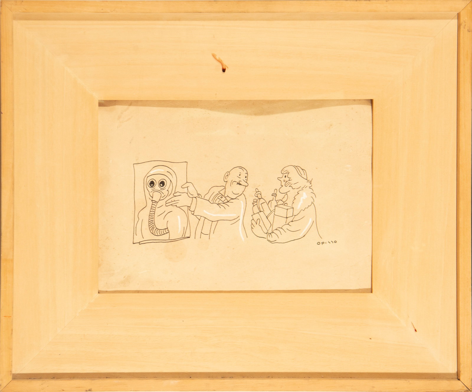 Ricard Opisso, signed. Ink on paper (1 of 4)